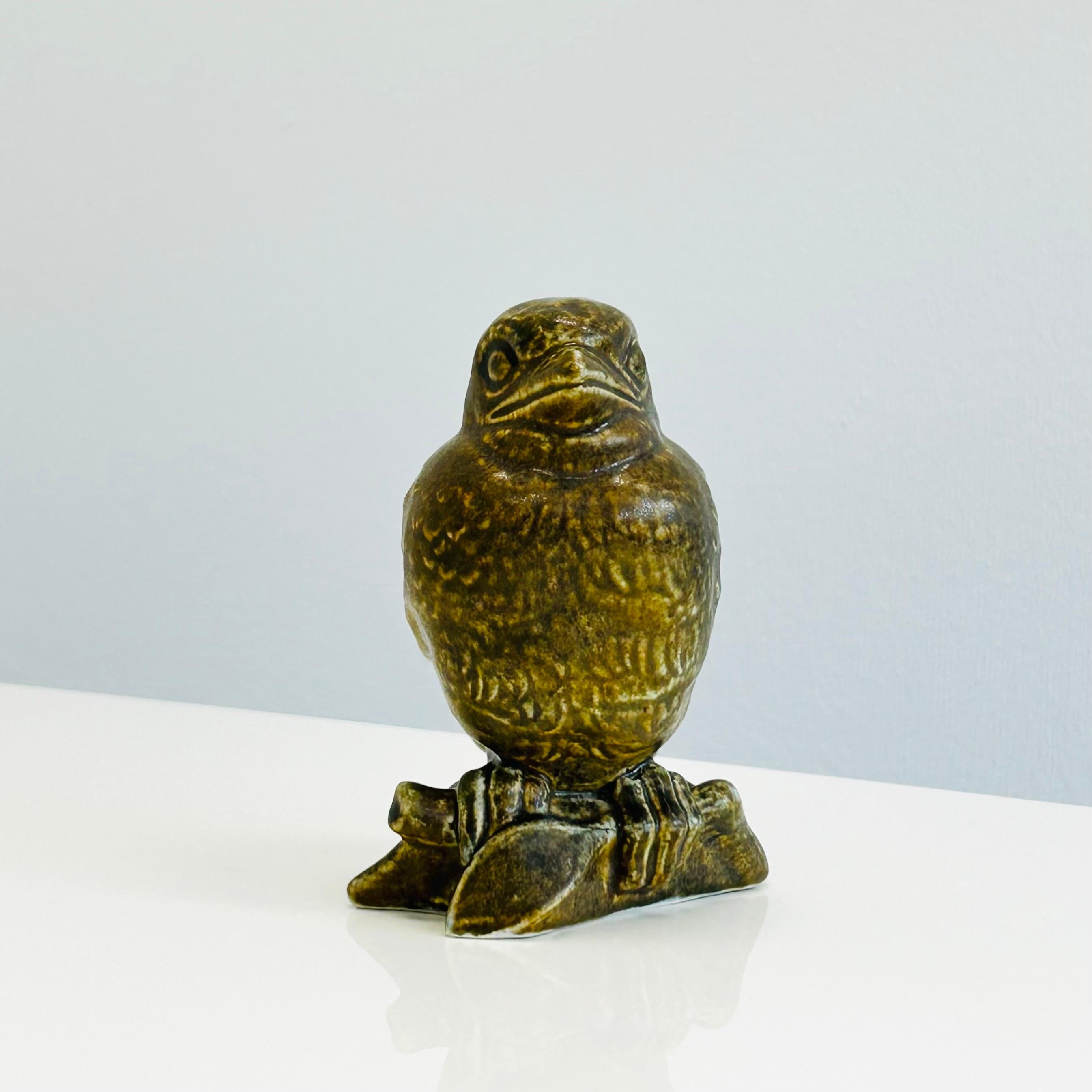 Danish Stoneware bird by Svend Aage Holm Sorensen, 1950s, Denmark For Sale