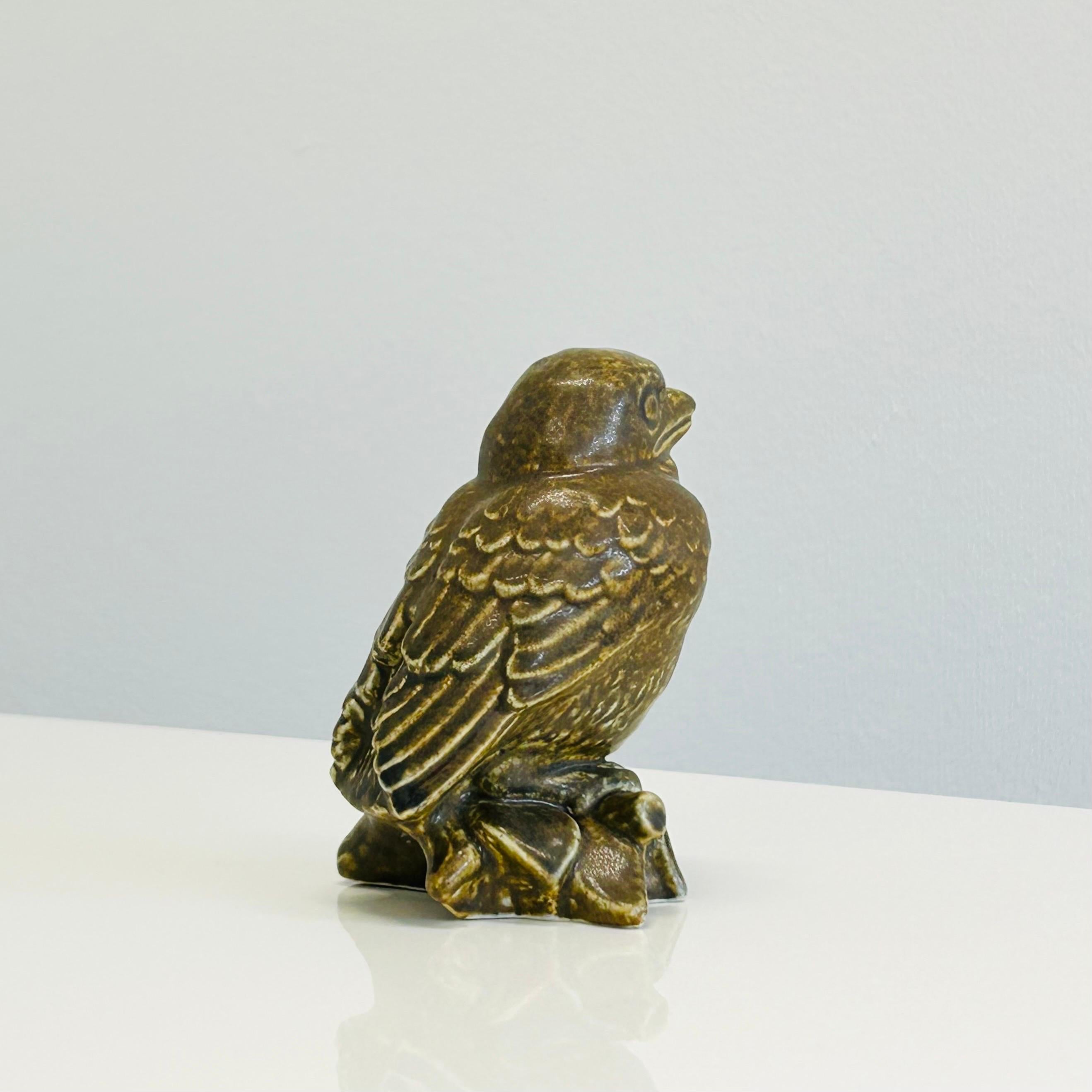Mid-20th Century Stoneware bird by Svend Aage Holm Sorensen, 1950s, Denmark For Sale
