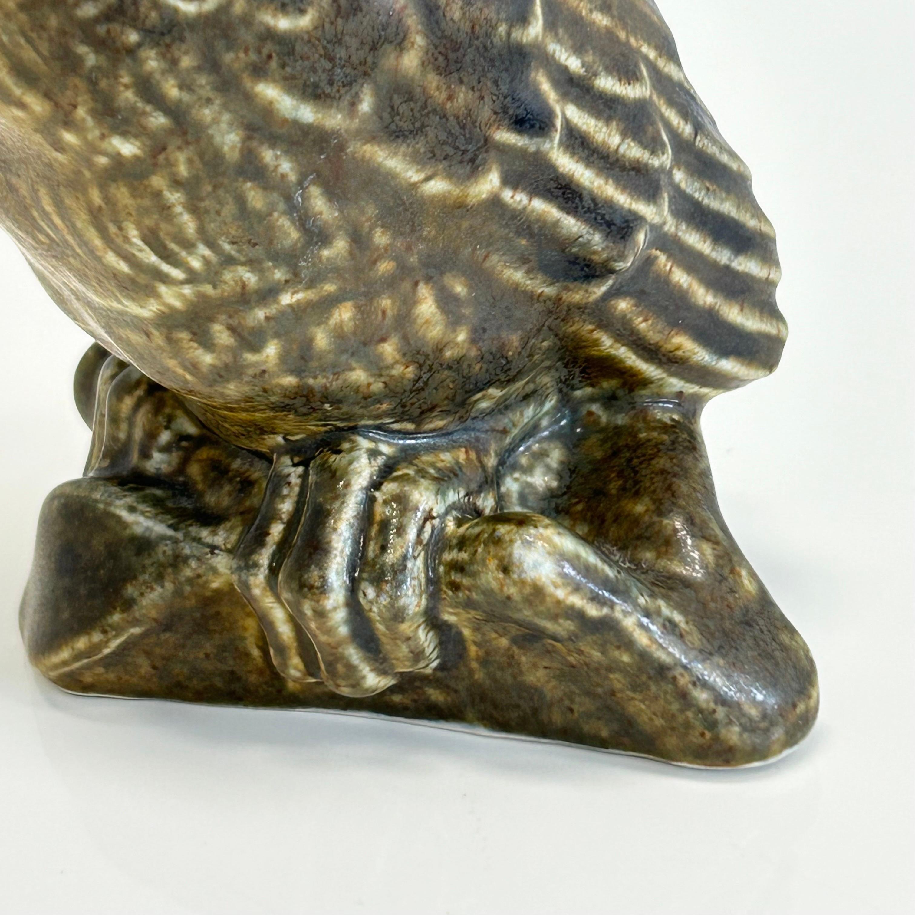 Stoneware bird by Svend Aage Holm Sorensen, 1950s, Denmark For Sale 1