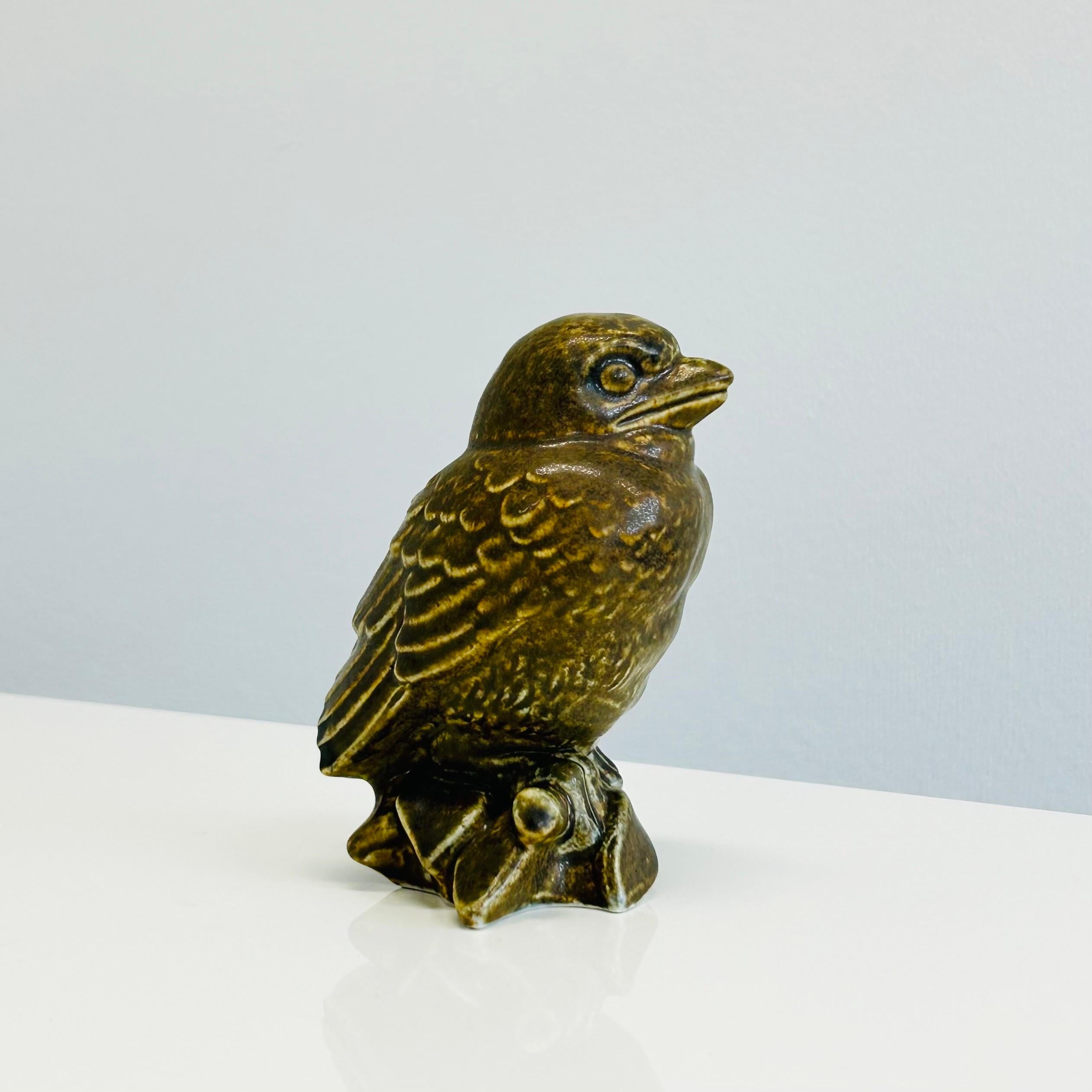 Stoneware bird by Svend Aage Holm Sorensen, 1950s, Denmark For Sale 3