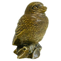 Stoneware bird by Svend Aage Holm Sorensen, 1950s, Denmark
