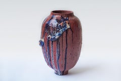 Stoneware Blue Twin Vase by Arina Antonova