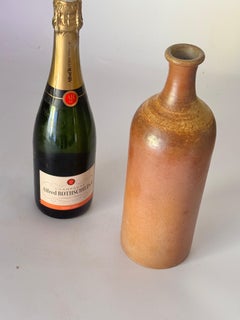 Stoneware bottle or vase Brown Color France 20th Century