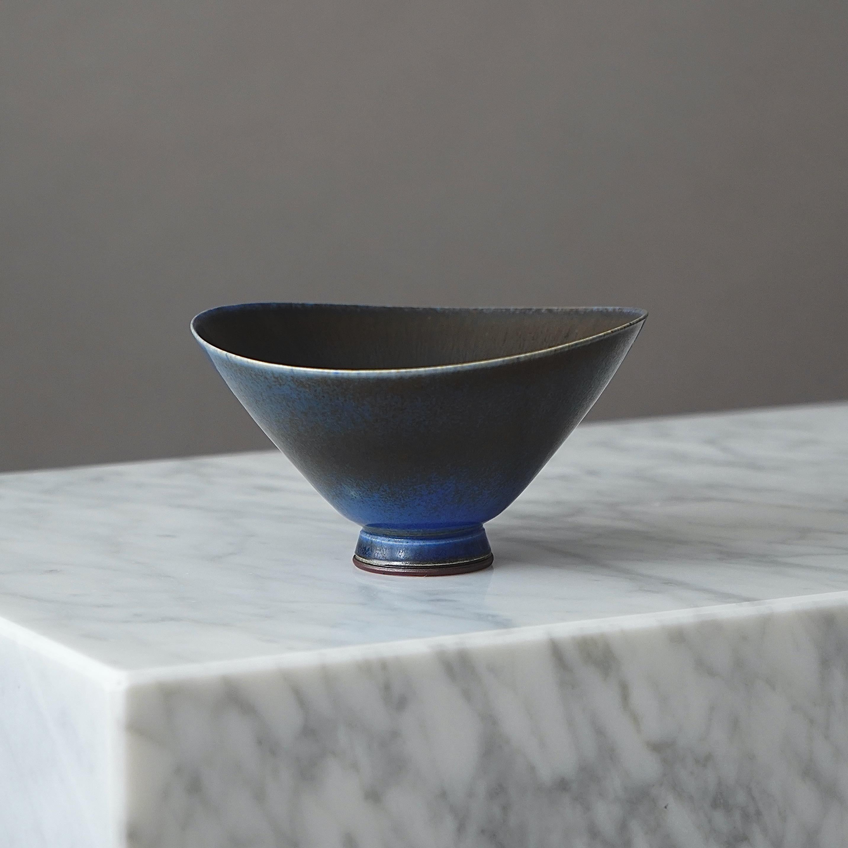 Ciotola in gres di Berndt Friberg per Gustavsberg Studio, Svezia, 1953 in vendita 5