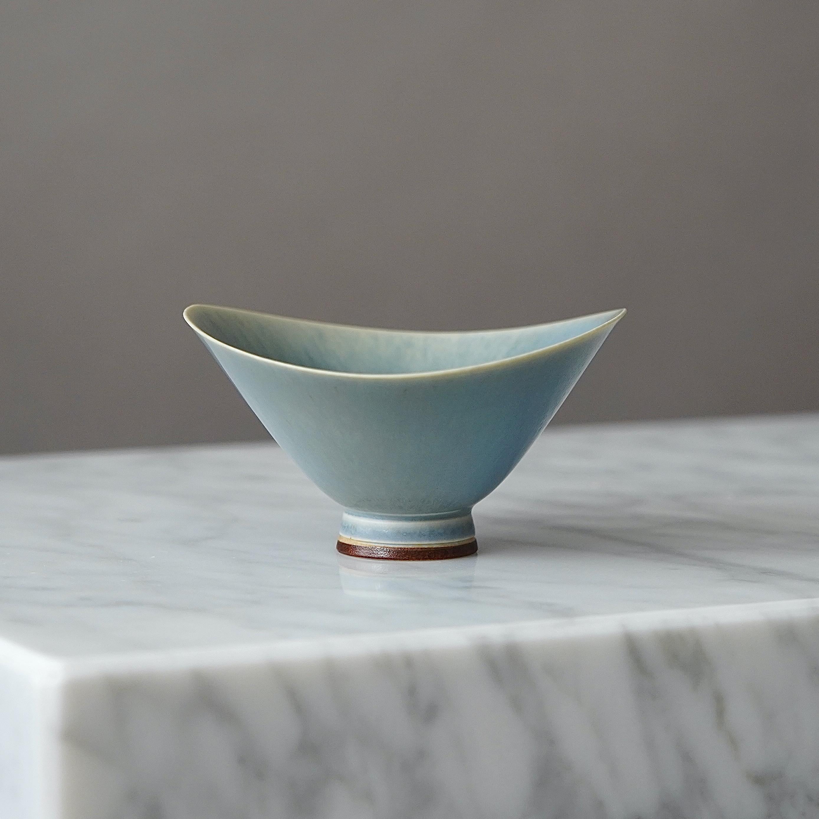 Ciotola in gres di Berndt Friberg per Gustavsberg Studio, Svezia, 1956 in vendita 2