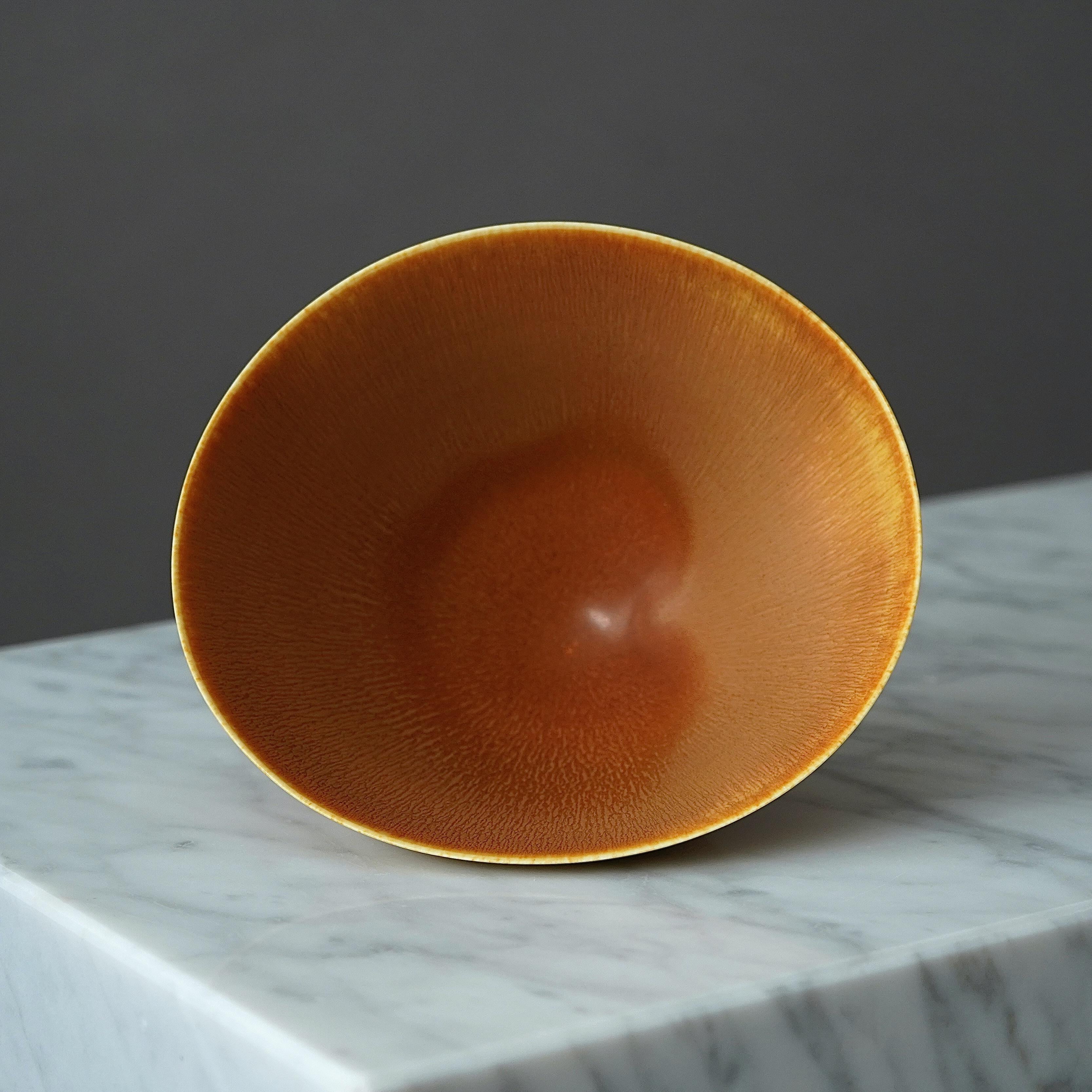 Ciotola in gres di Berndt Friberg per Gustavsberg Studio, Svezia, 1956 in vendita 3