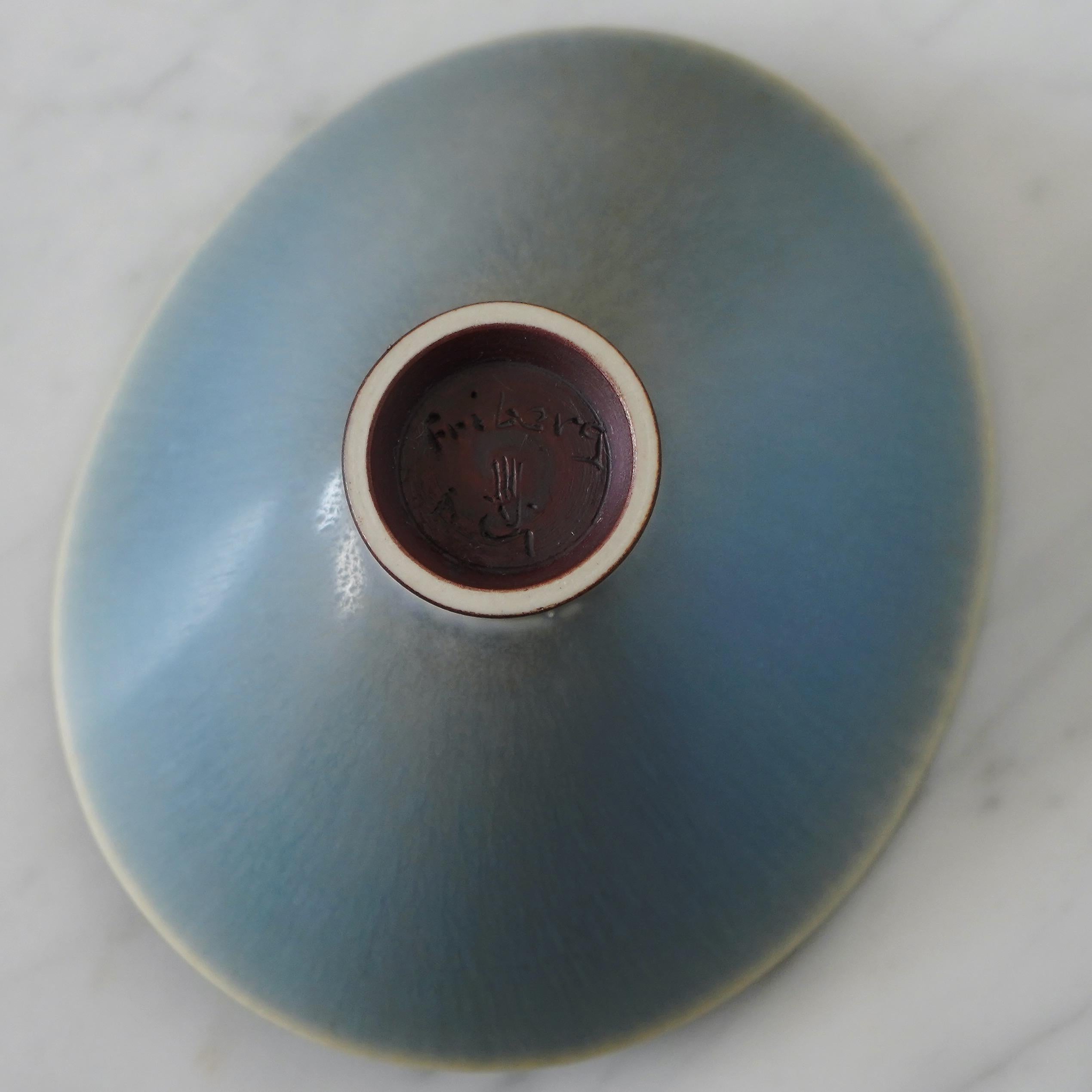Ciotola in gres di Berndt Friberg per Gustavsberg Studio, Svezia, 1956 in vendita 5