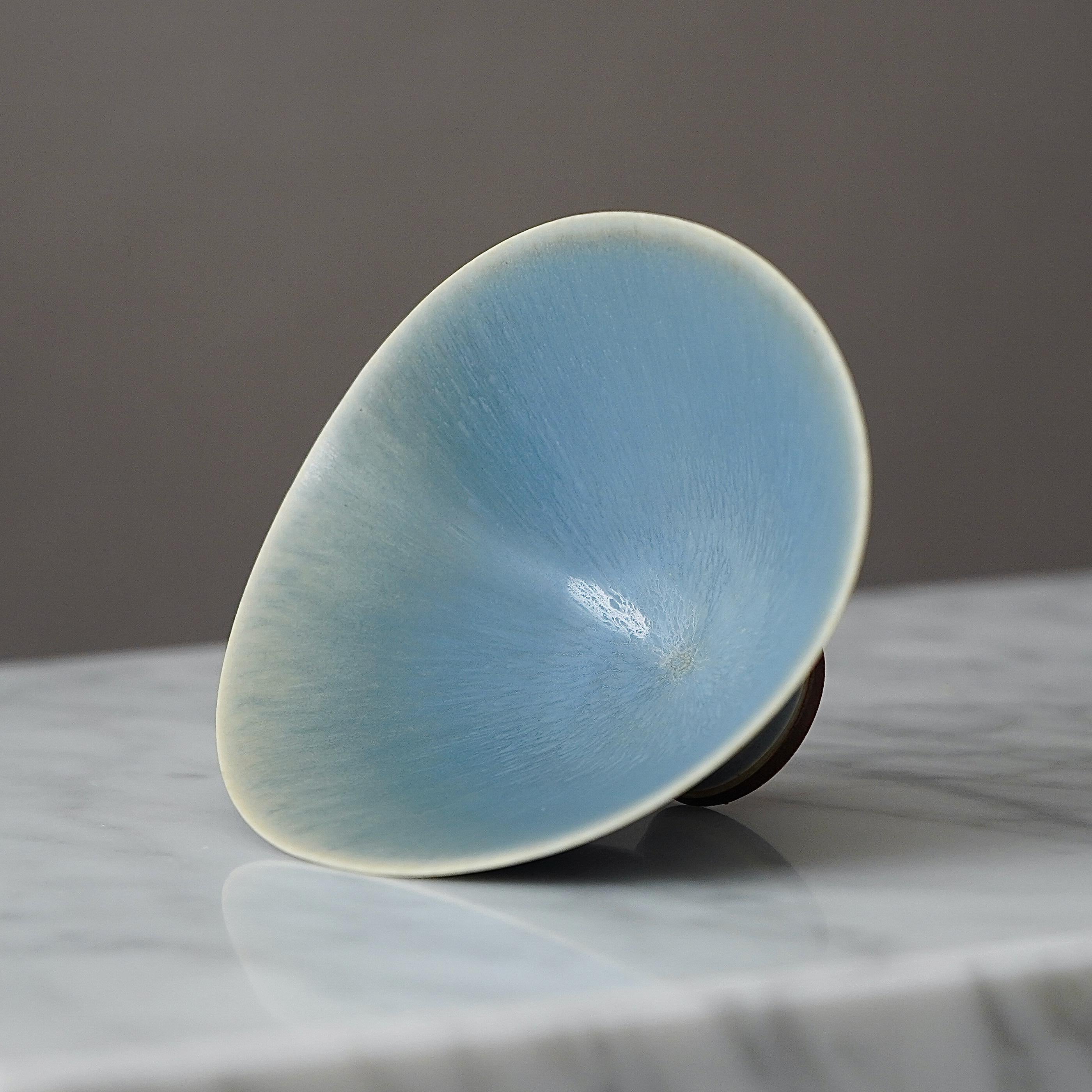 Svedese Ciotola in gres di Berndt Friberg per Gustavsberg Studio, Svezia, 1956 in vendita