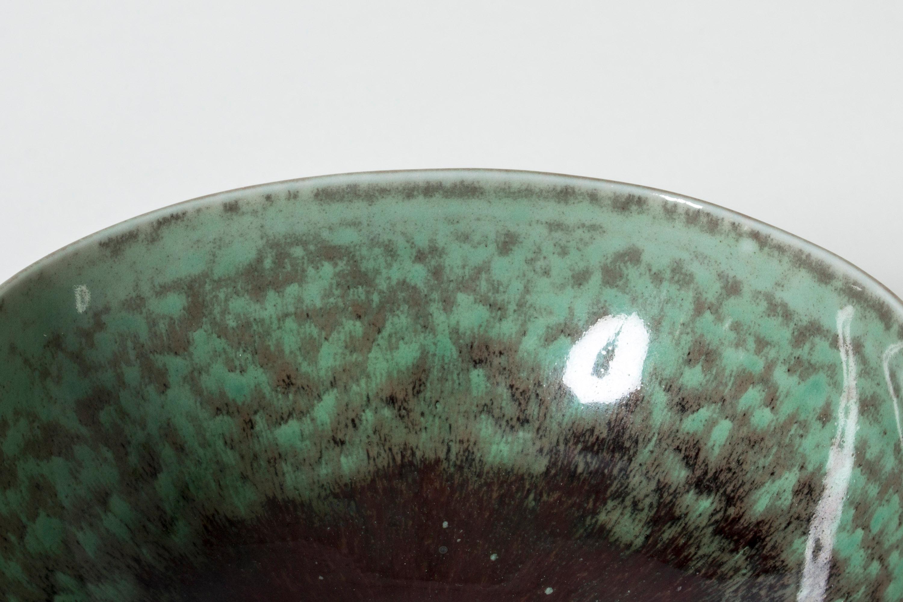 Stoneware Bowl by Berndt Friberg for Gustavsberg, Sweden, 1975 In Good Condition In Stockholm, SE