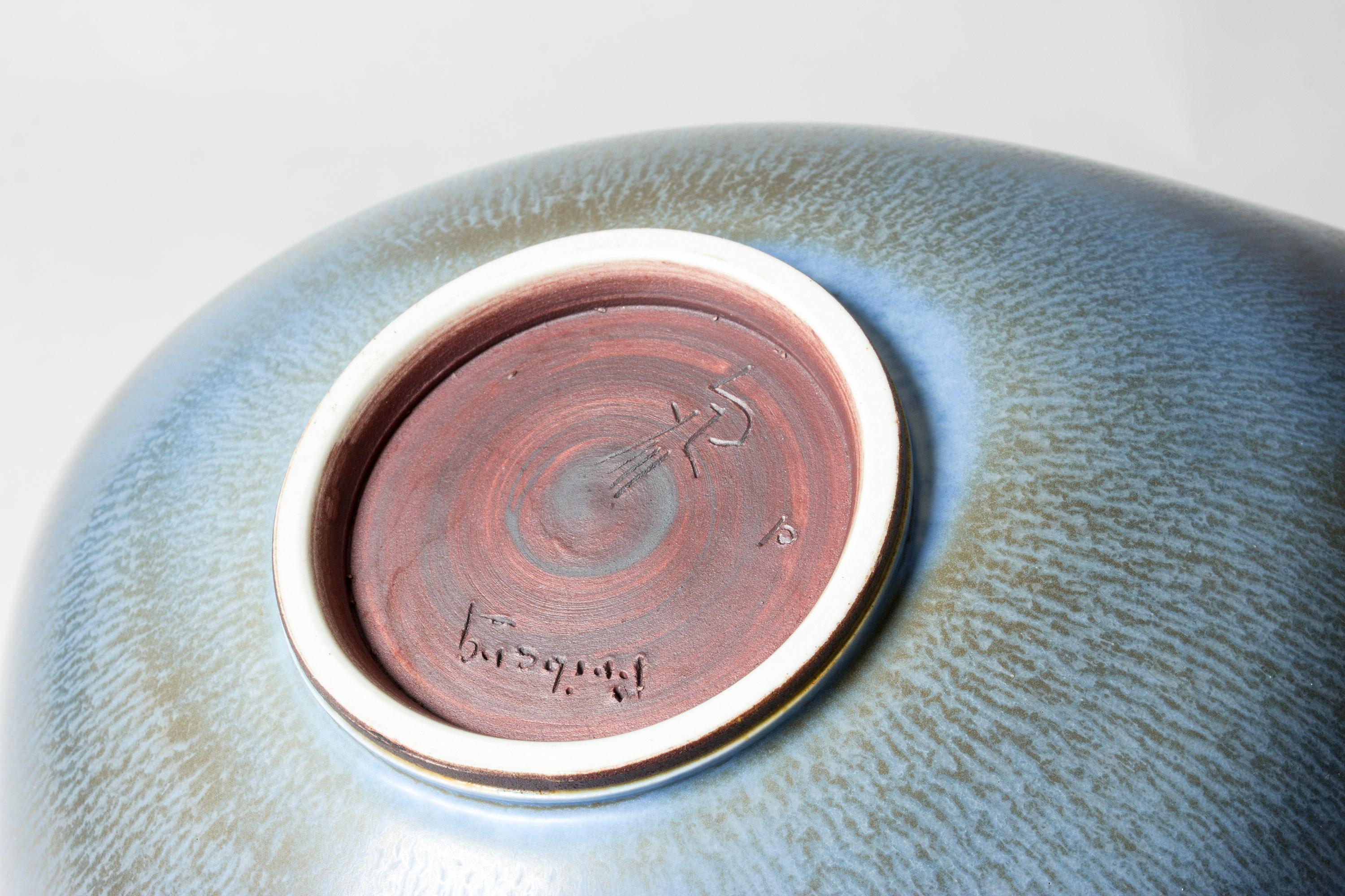 Stoneware bowl by Berndt Friberg, Gustavsberg, Sweden, 1950s 1