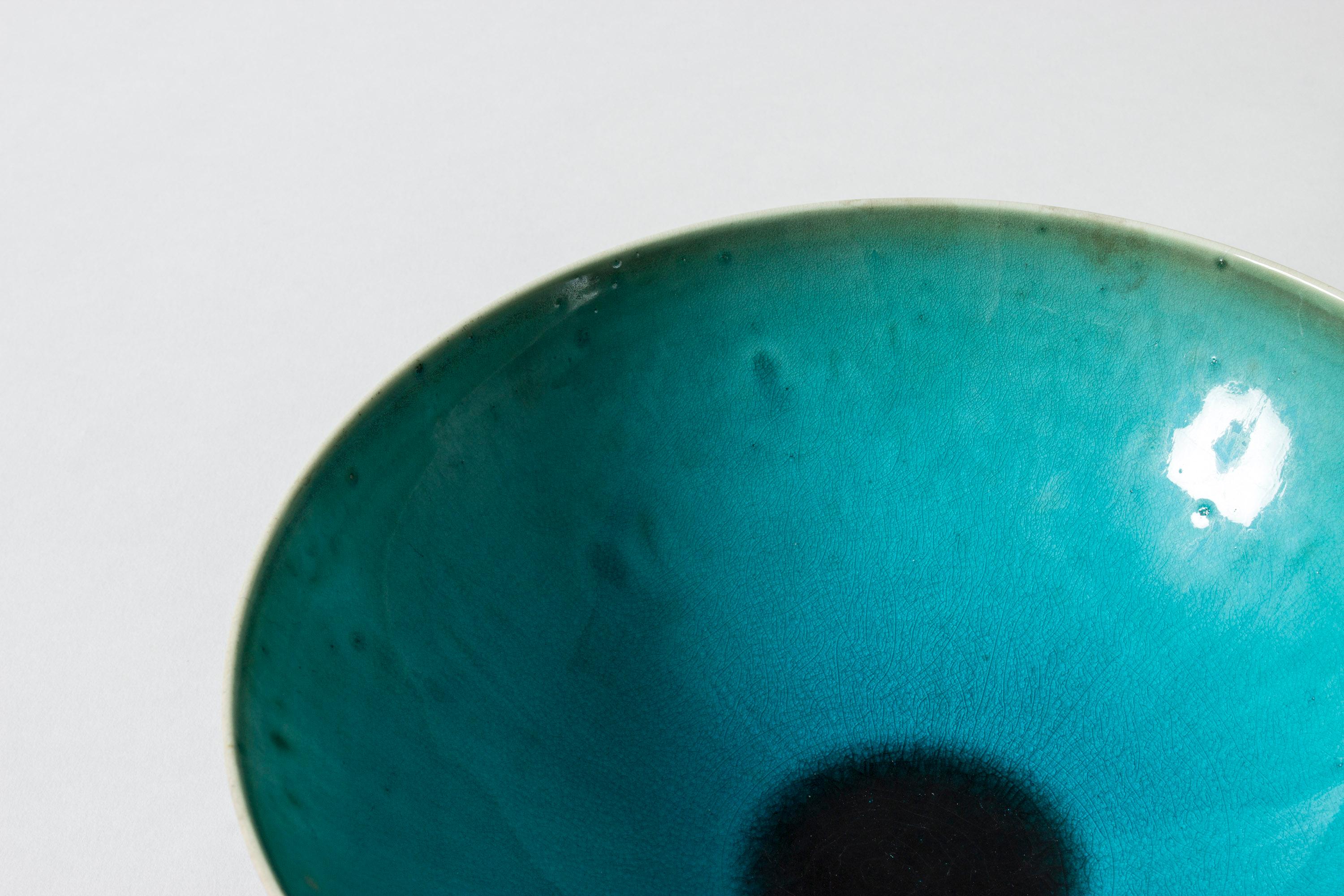 Finnish Stoneware Bowl by Friedl Holzer-Kjellberg for Arabia, Finland, 1940s