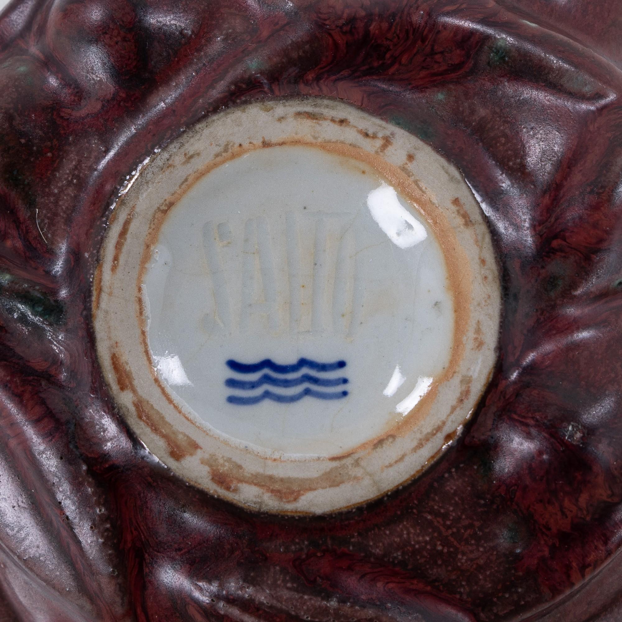 20th Century Stoneware bowl in oxblood glaze by Axel Salto For Sale