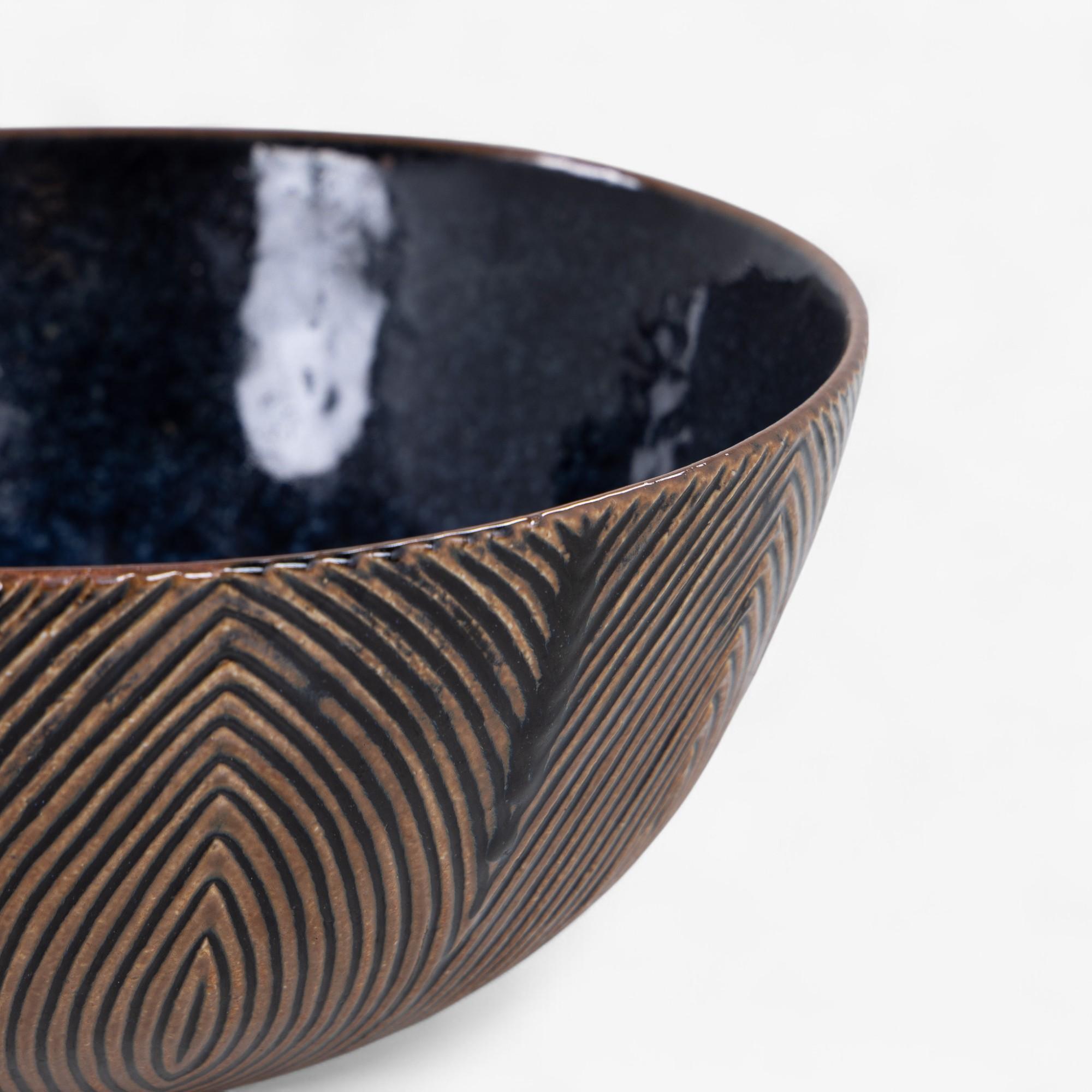 Mid-Century Modern Stoneware bowl in Sung glaze by Axel Salto For Sale