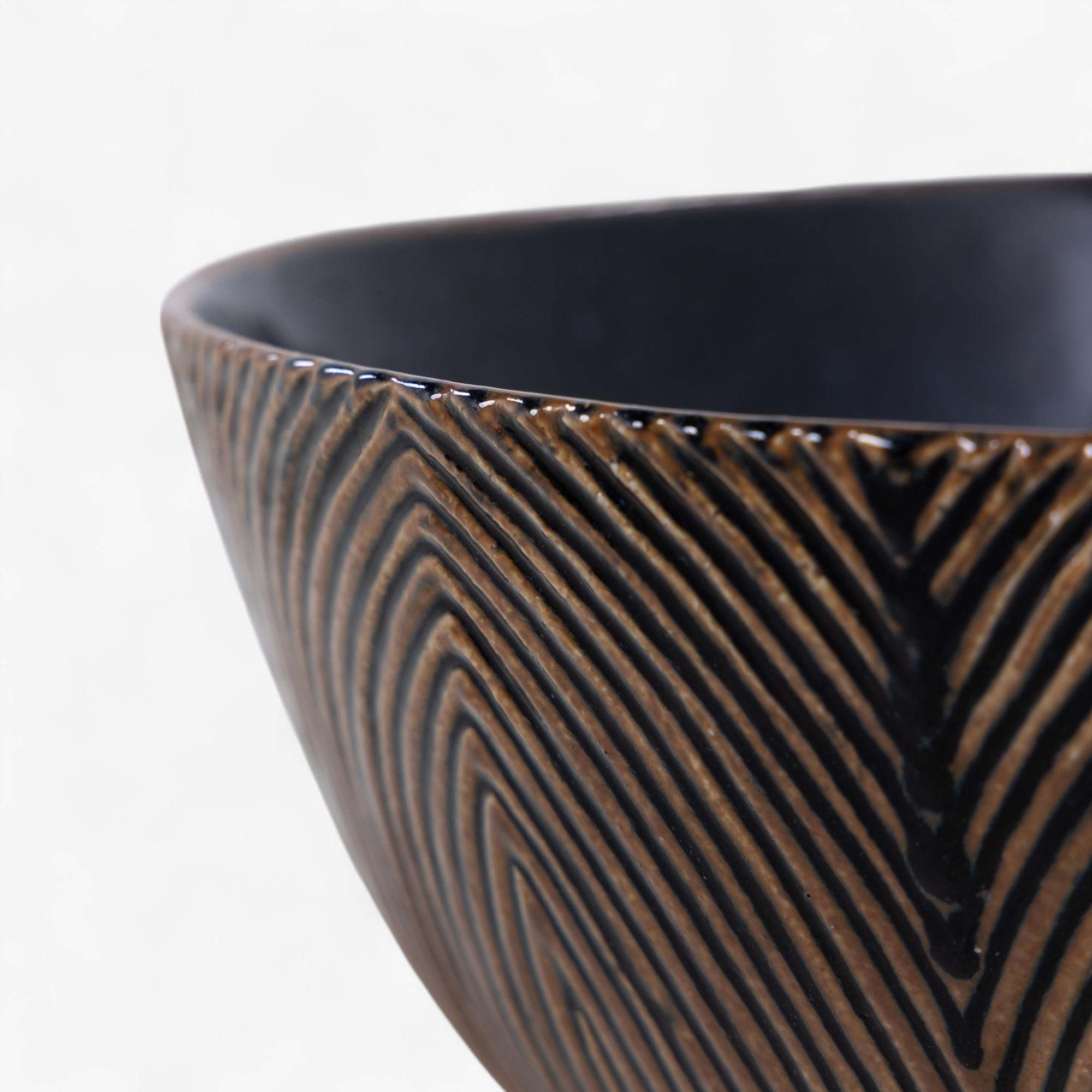 Danish Stoneware bowl in Sung glaze by Axel Salto For Sale