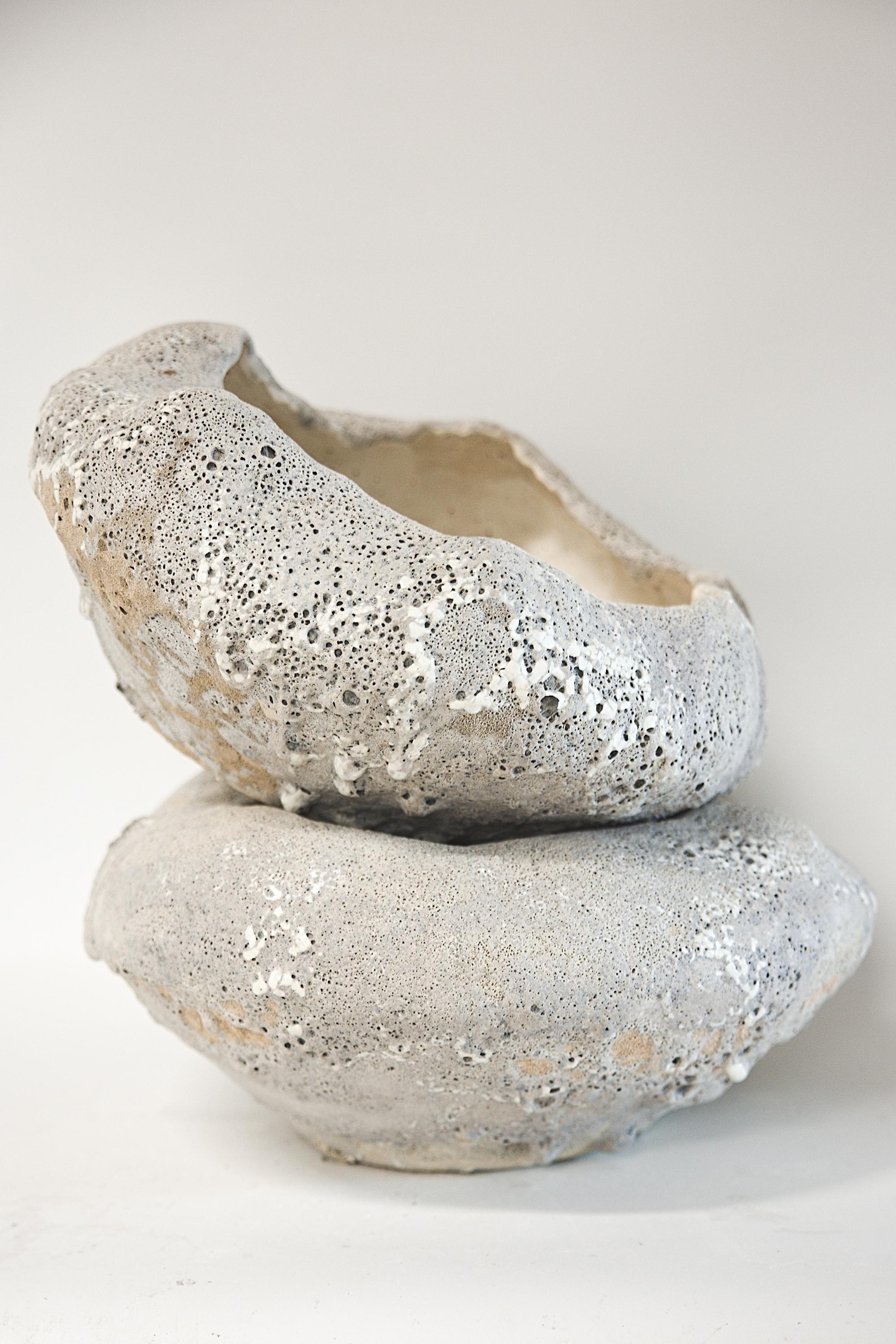 Stoneware  Bowl Lava Granite Textured- 16