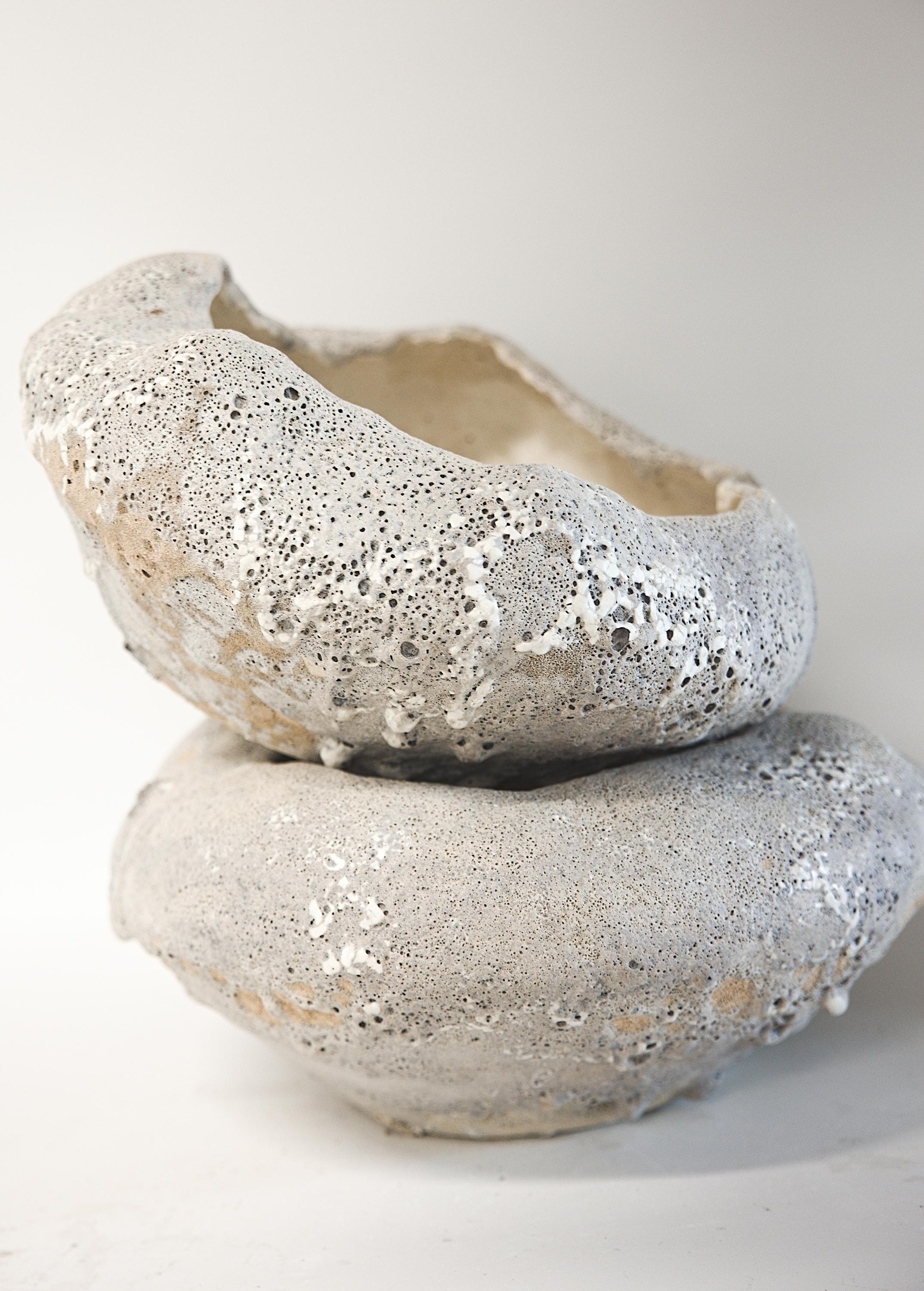 Stoneware  Bowl Lava Granite Textured- 16