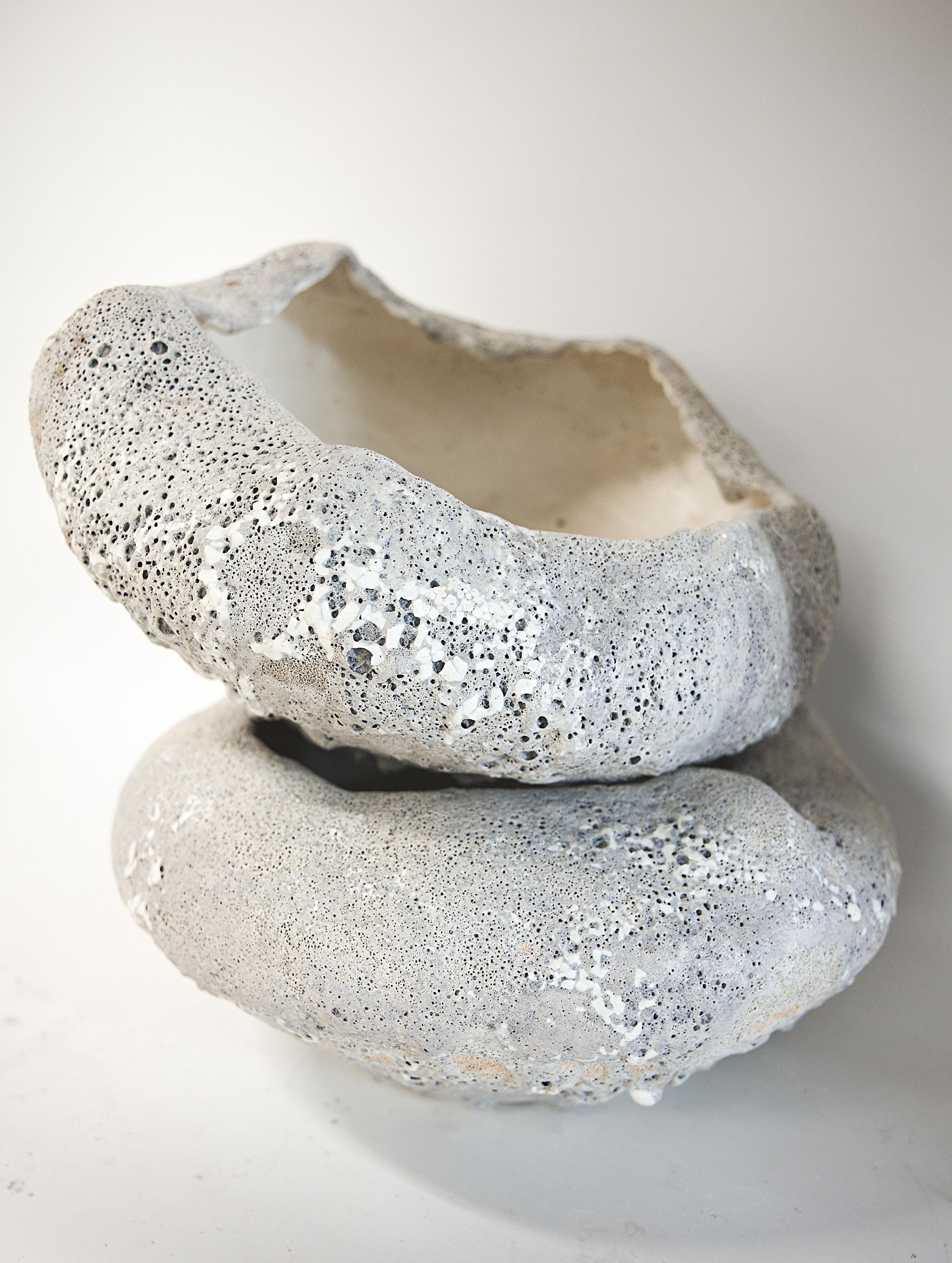 Stoneware  Bowl Lava Granite Textured- 16