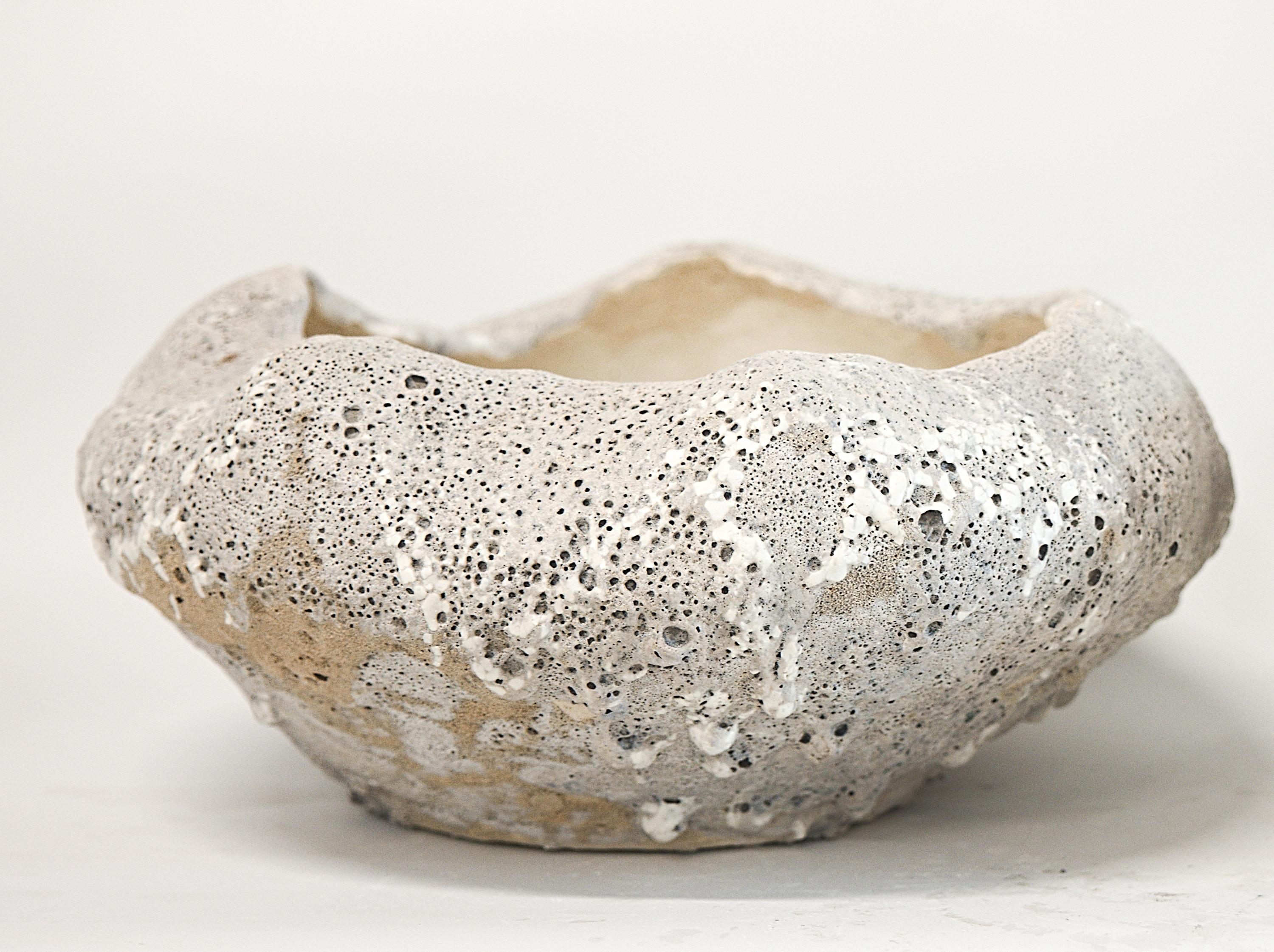 Stoneware  Bowl Lava Granite Textured- 16