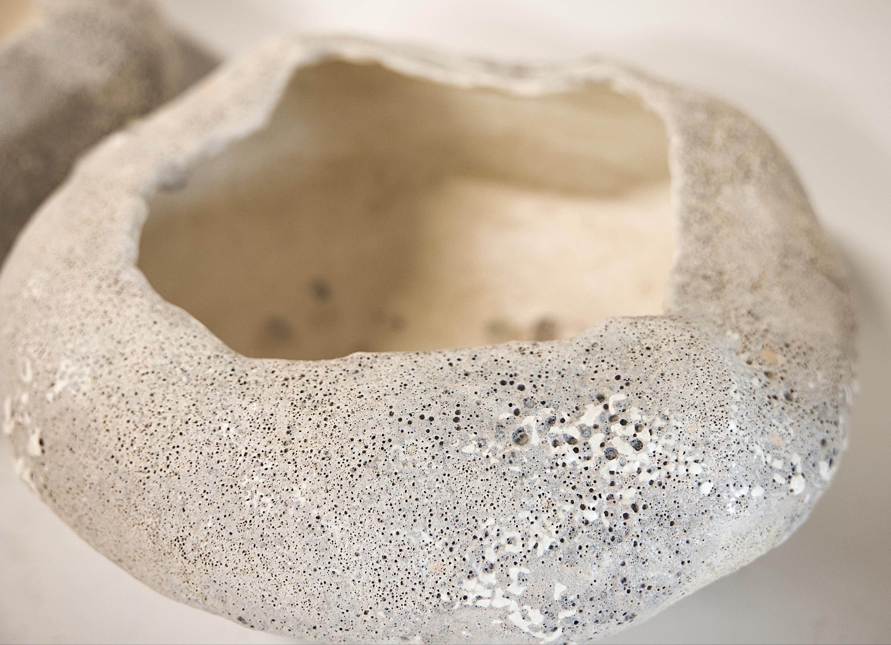 Stoneware  Bowl Lava Granite Textured- 16