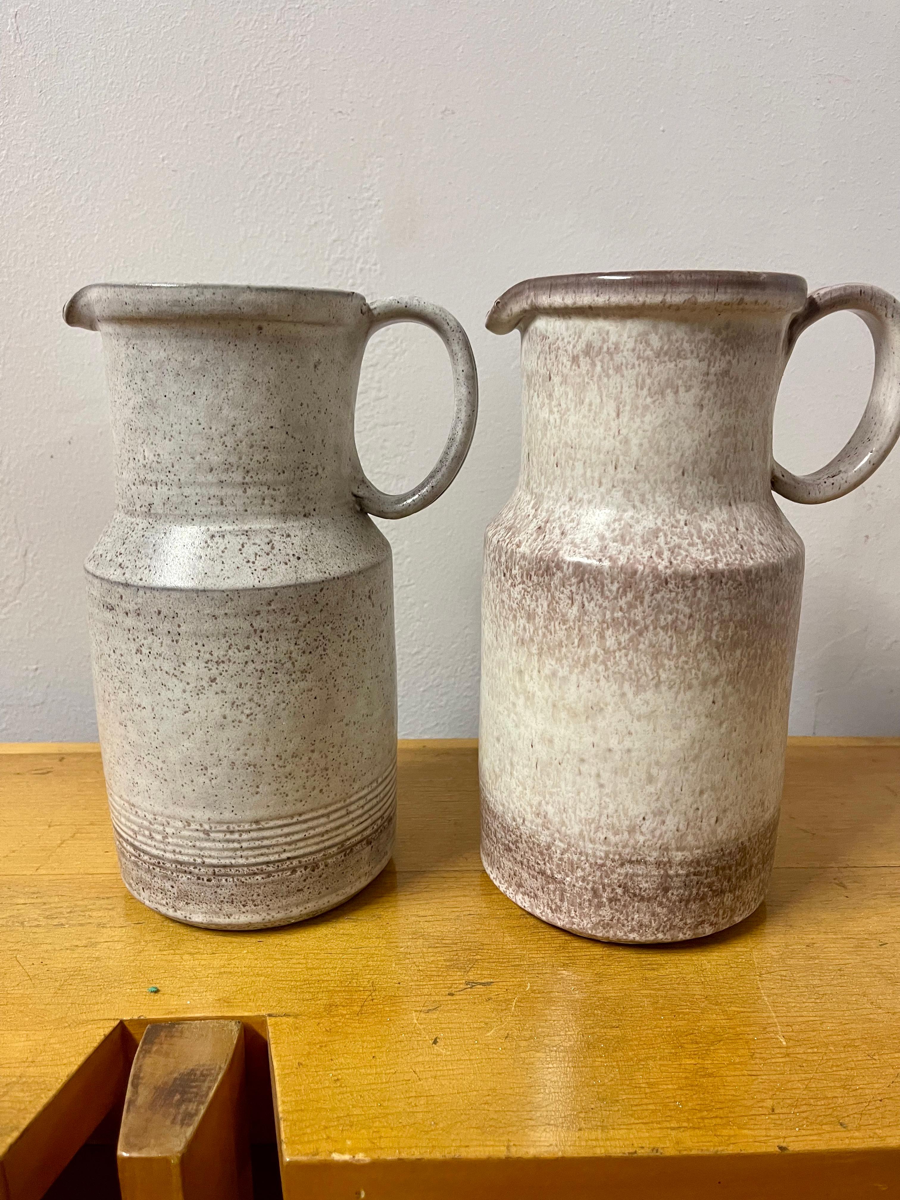 Mid-Century Modern Stoneware Carafes by Alessio Tasca, 1970s, Set of 2 For Sale