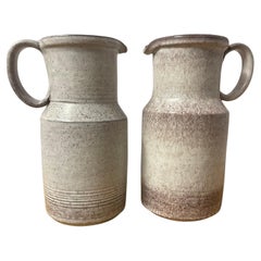 Vintage Stoneware Carafes by Alessio Tasca, 1970s, Set of 2