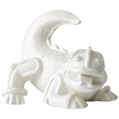 Stoneware Carrara Dragon Sculpture by Wilhelm Kåge Gustavsberg, 1940s