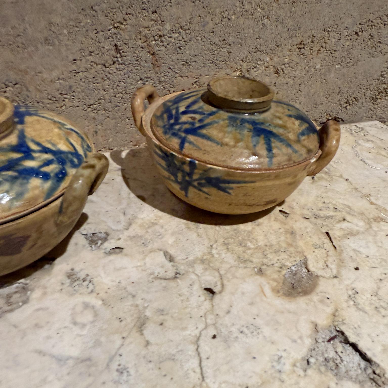 Stoneware Casserole Dishes Japan Set of 3 Vintage Pottery en venta 2
