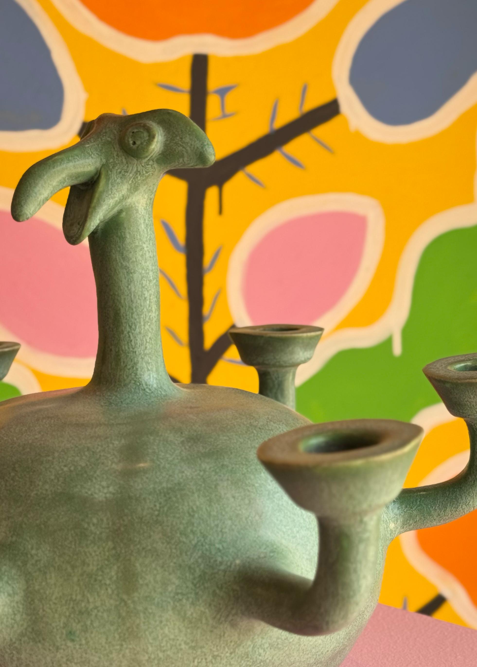 Arabo saudita Portacandele in ceramica Stoneware Greene & Greene - Mufló in vendita