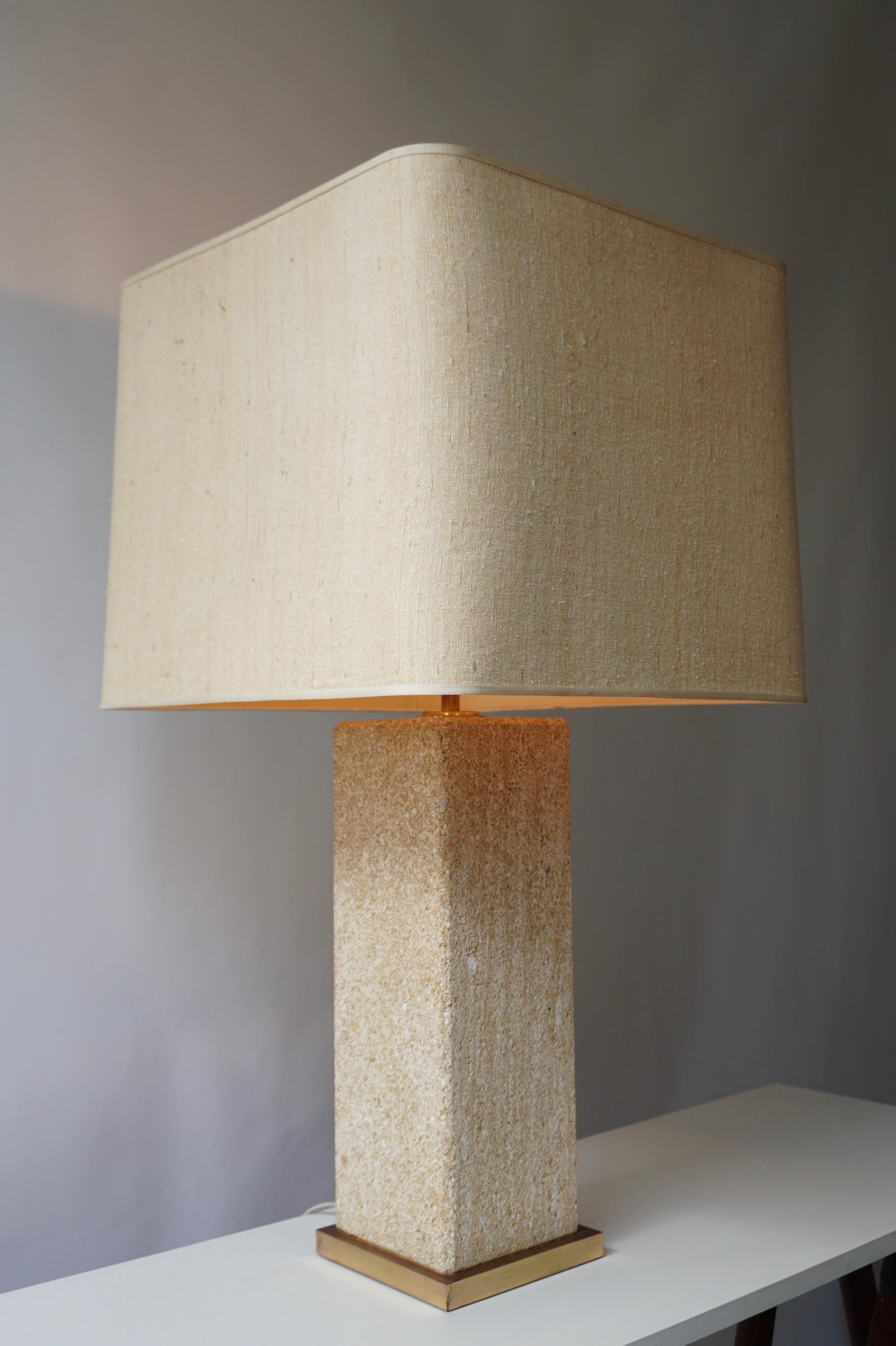 Mid-Century Modern Stoneware Ceramic Italian Table Lamp