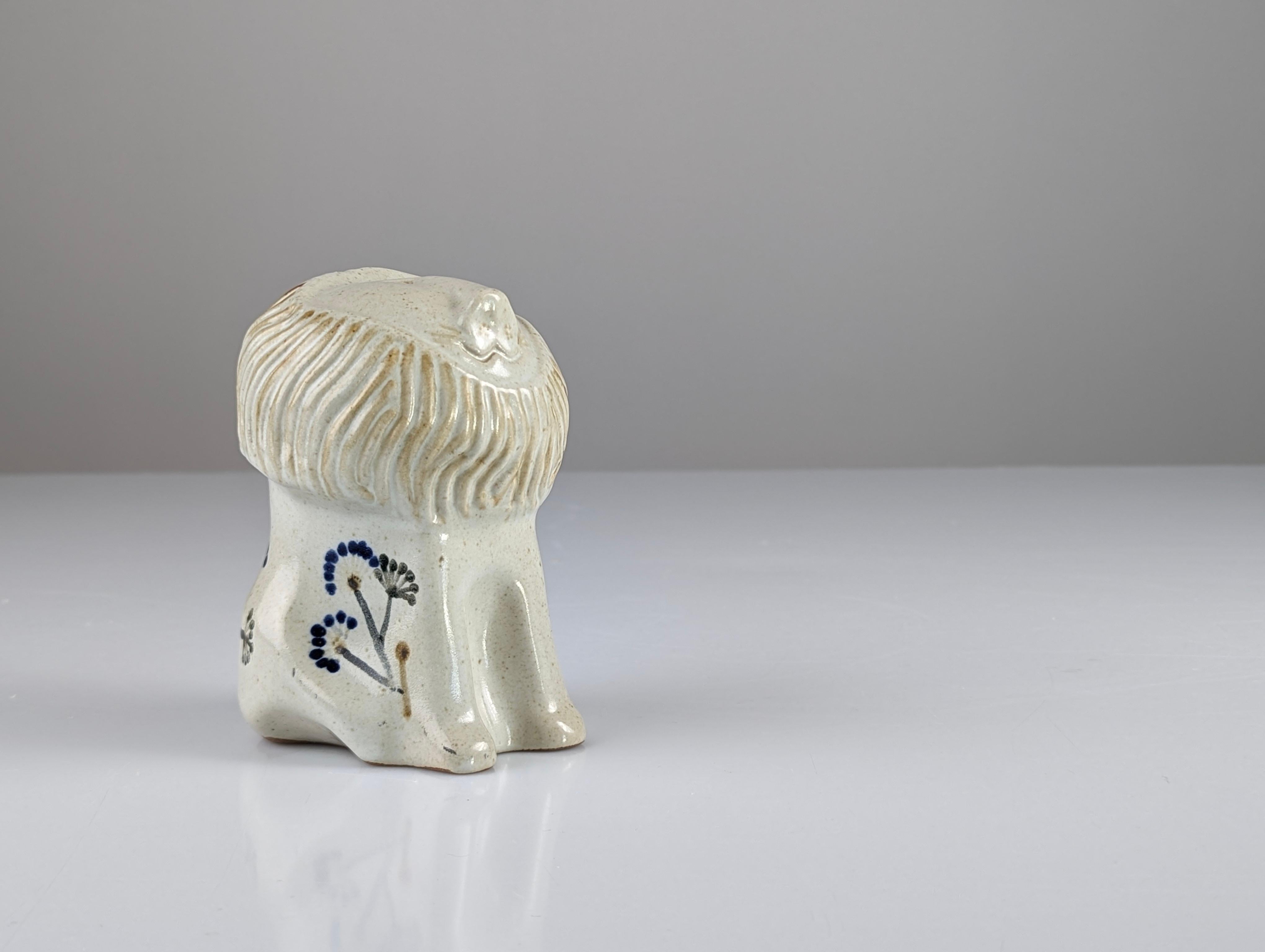Stoneware Ceramic Lion by Antonio Salvador Orodea for ASO 1980s For Sale 5