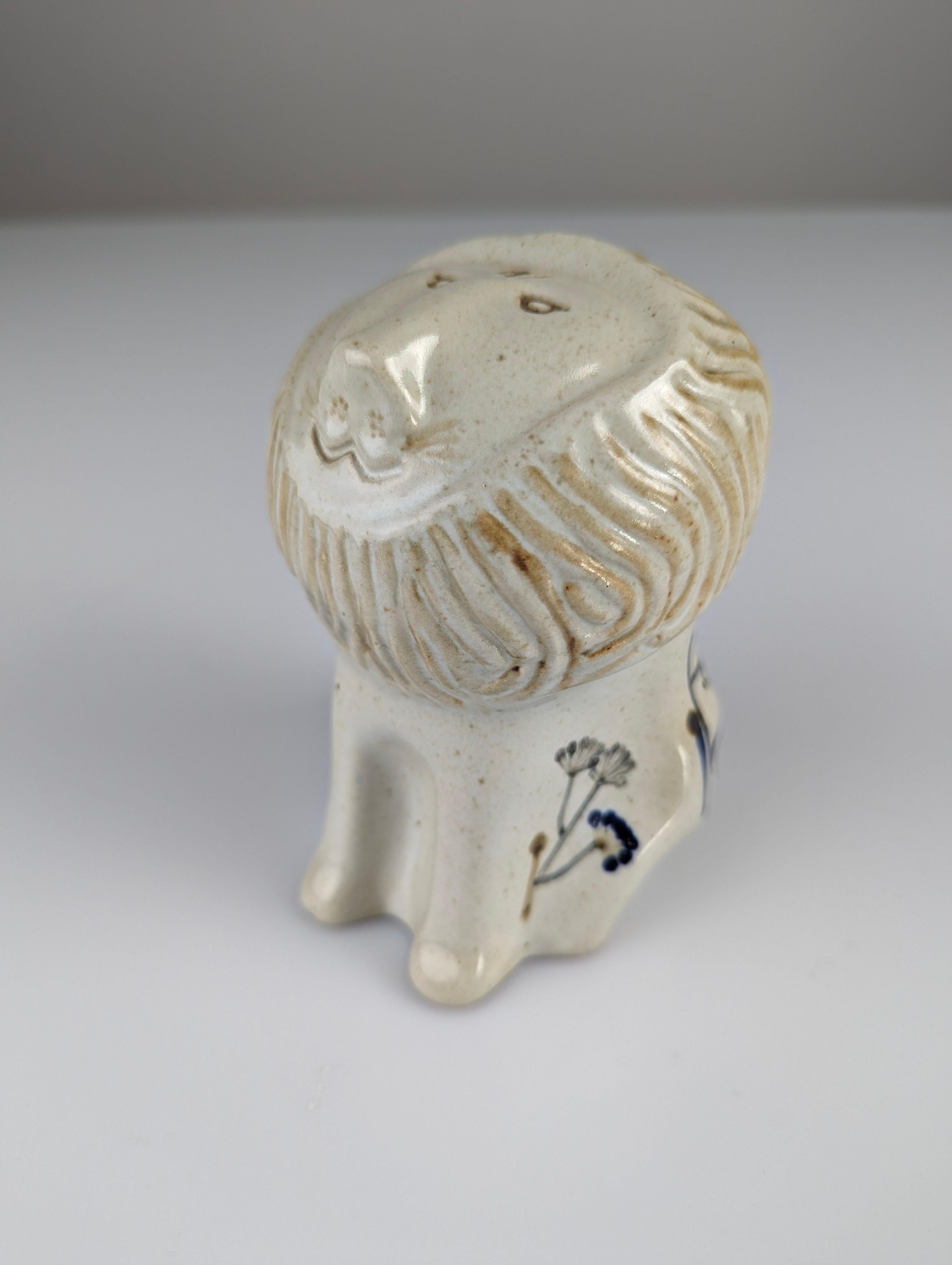Stoneware Ceramic Lion by Antonio Salvador Orodea for ASO 1980s For Sale 6