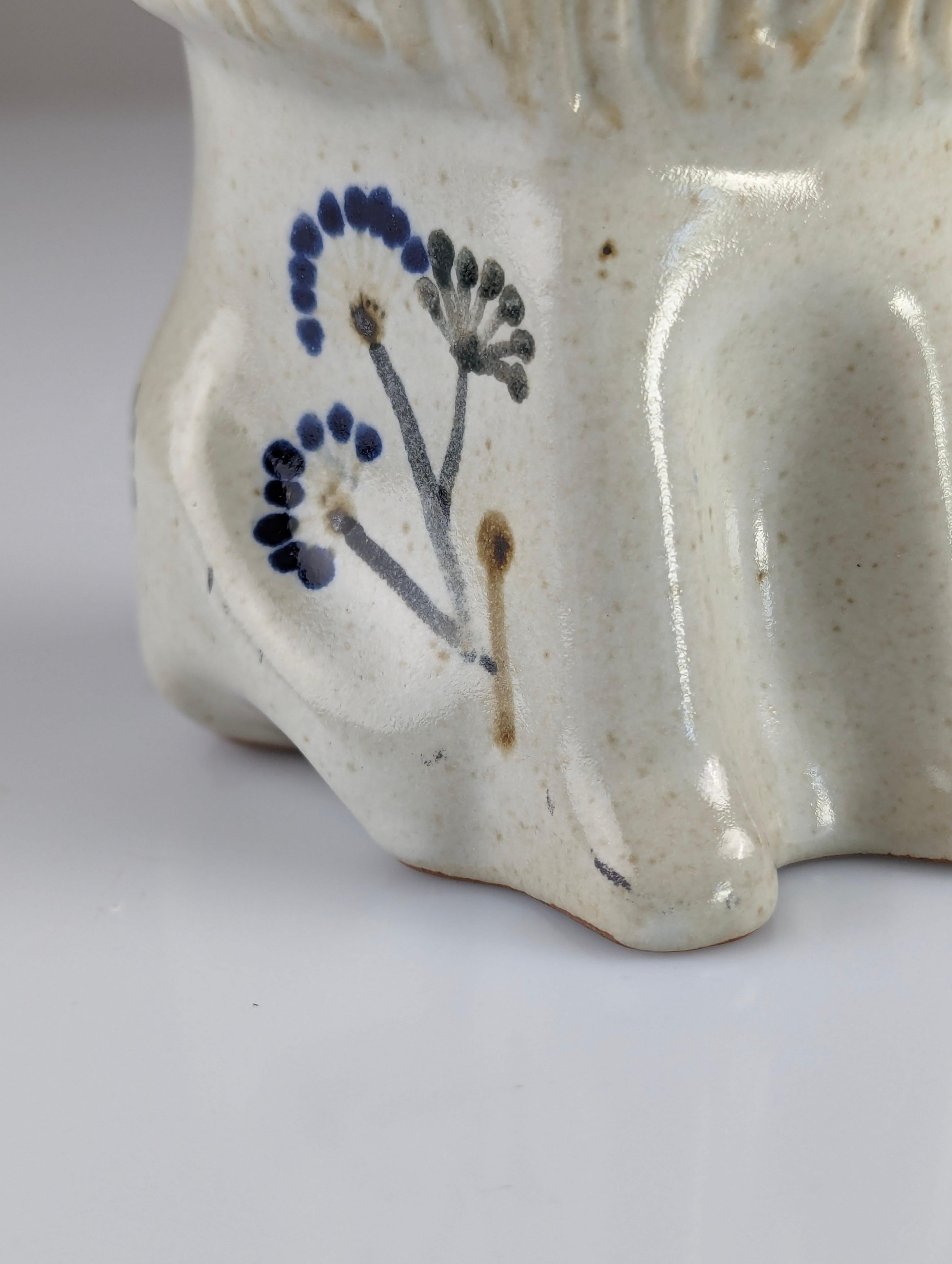 Spanish Stoneware Ceramic Lion by Antonio Salvador Orodea for ASO 1980s For Sale