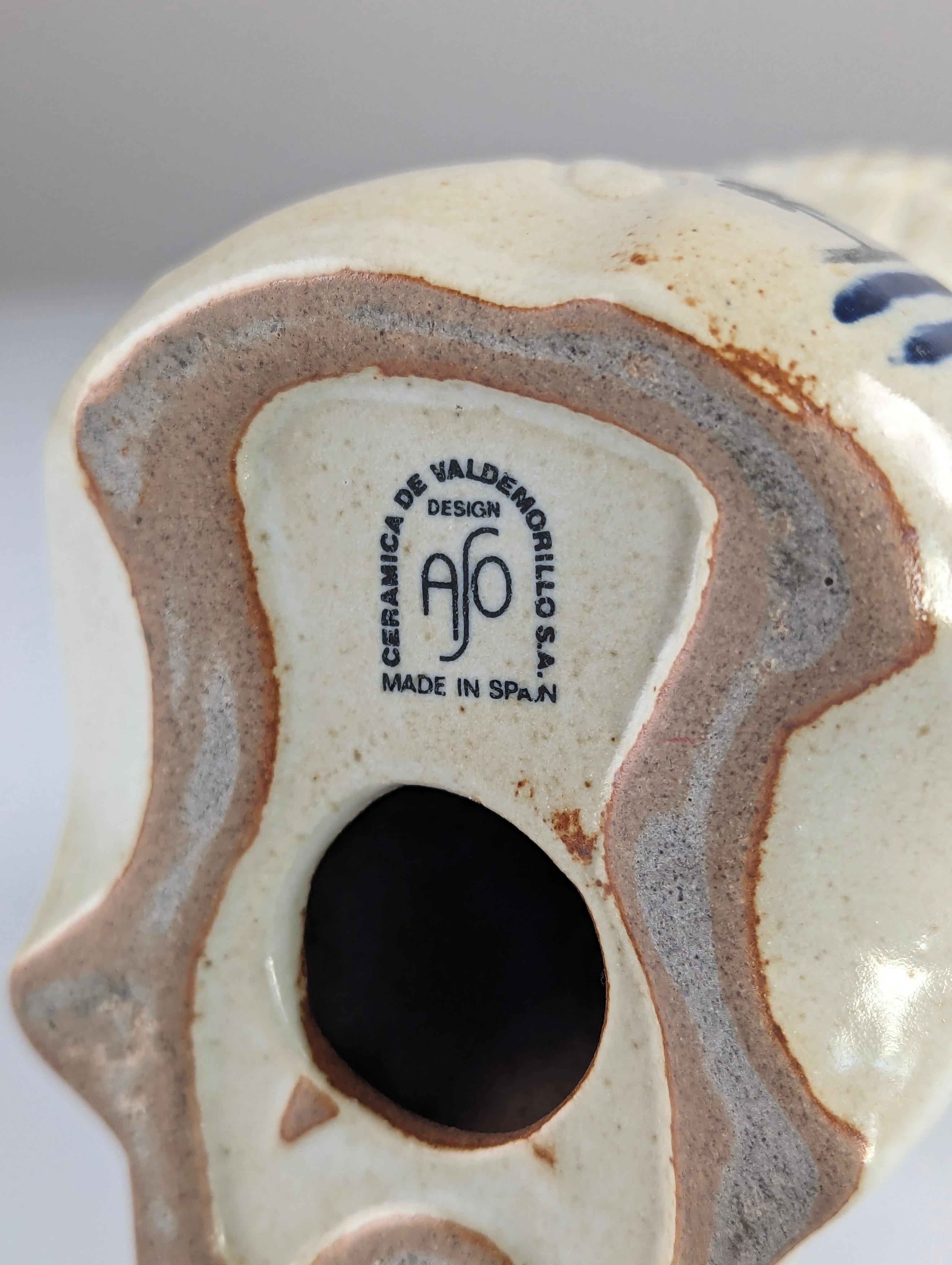 Stoneware Ceramic Lion by Antonio Salvador Orodea for ASO 1980s For Sale 2