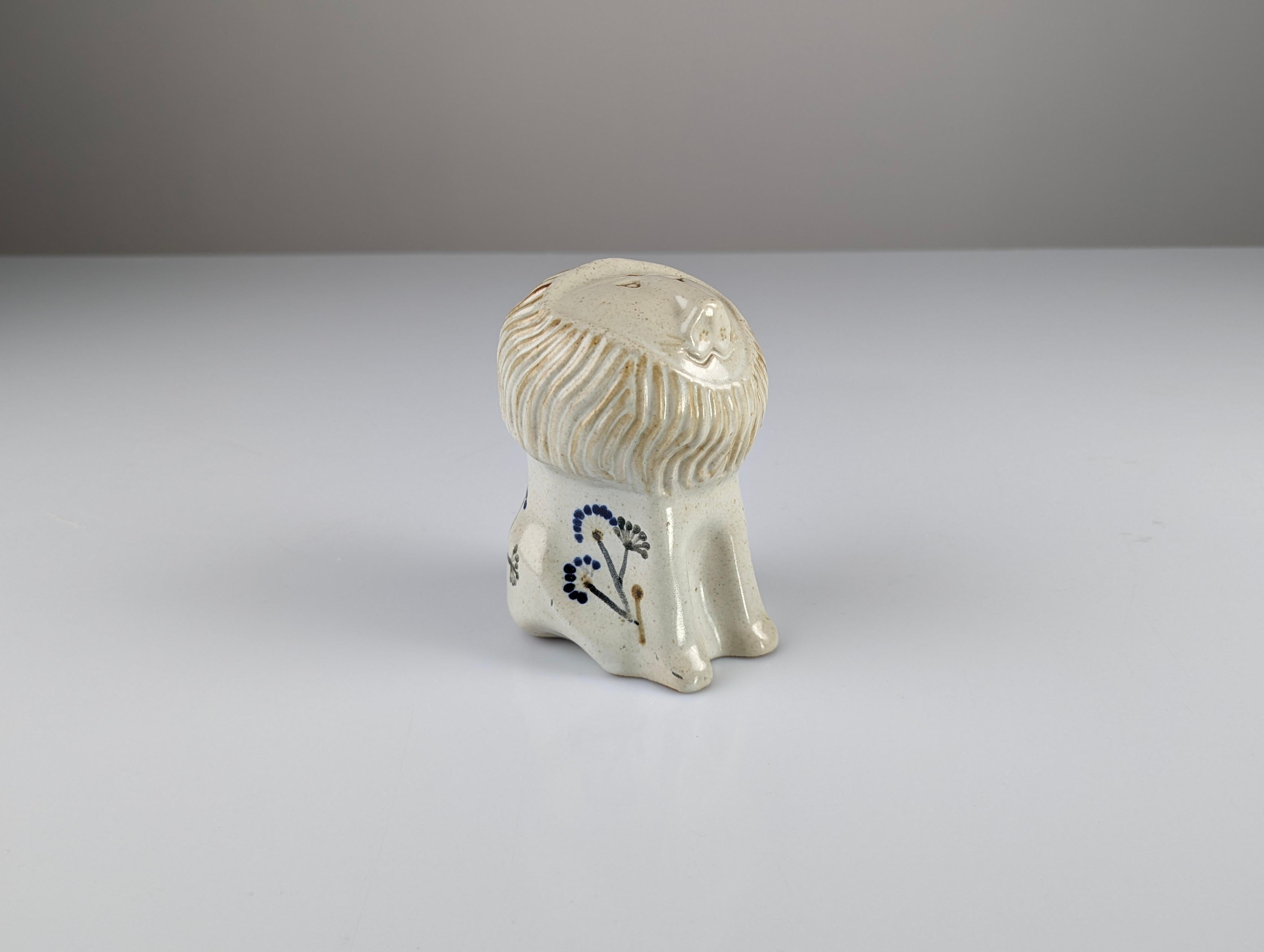 Stoneware Ceramic Lion by Antonio Salvador Orodea for ASO 1980s For Sale 4