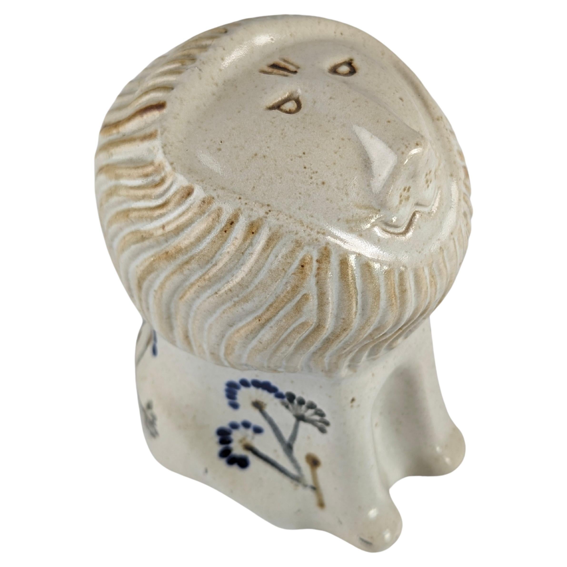 Stoneware Ceramic Lion by Antonio Salvador Orodea for ASO 1980s For Sale