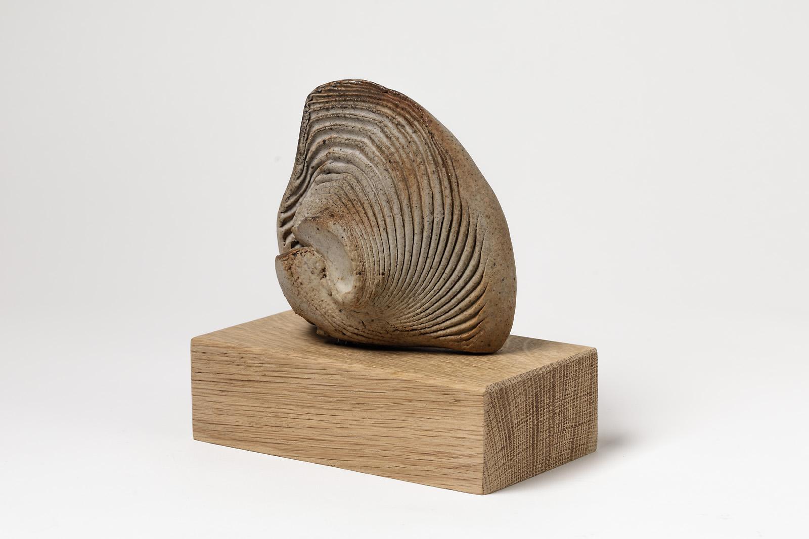 Elisabeth Joulia

Sculpture originale et élégante en céramique grès d'Elisabeth Joulia:: design du milieu du 20e siècle. 

Parfait état de la base en bois. 

Les œuvres de cet artiste sont rares. 

Mesures : Hauteur 16cm:: grande 13cm:: profondeur