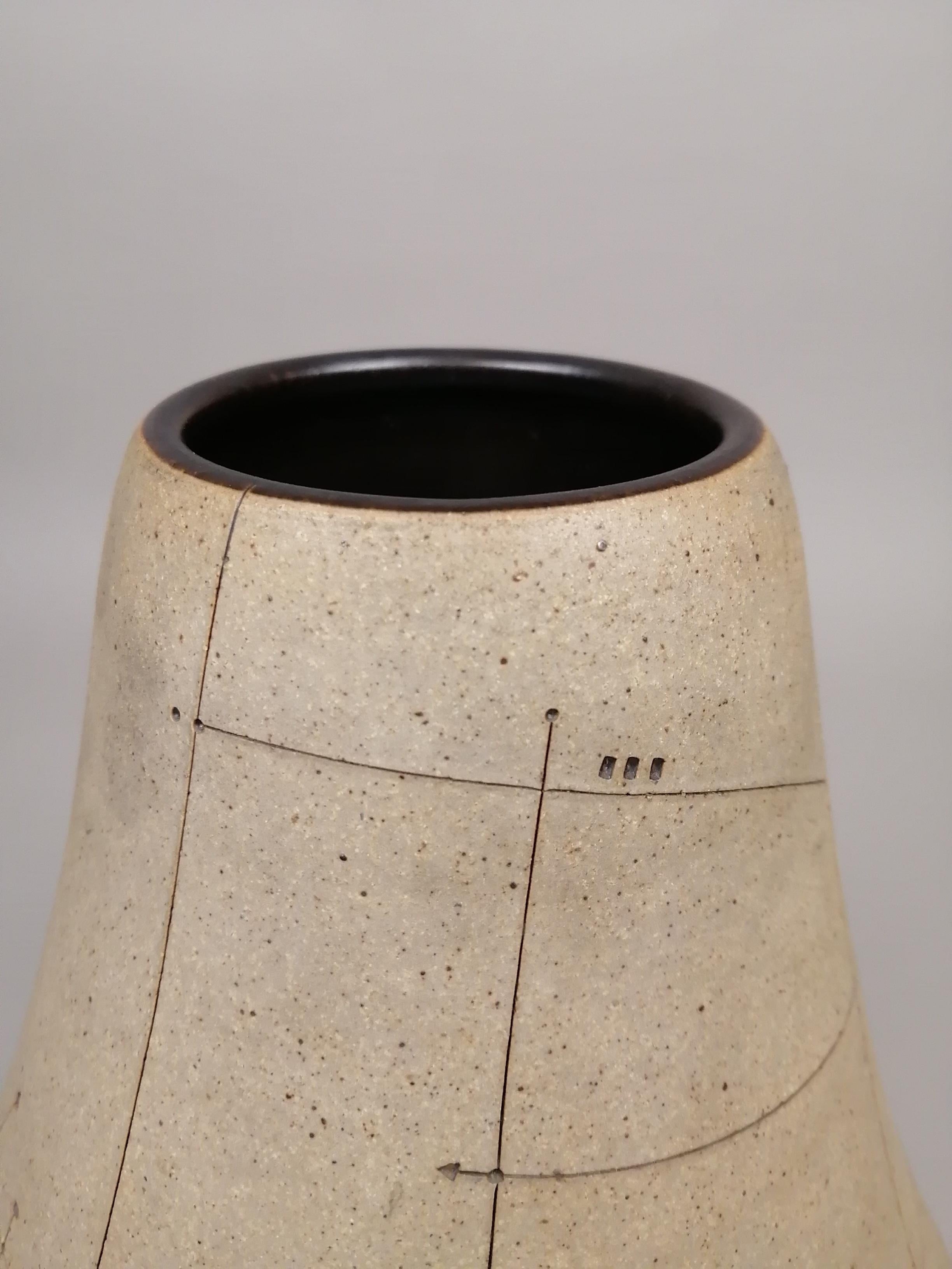 Mid-Century Modern Gustavo Pérez High Temperature Ceramic Vase