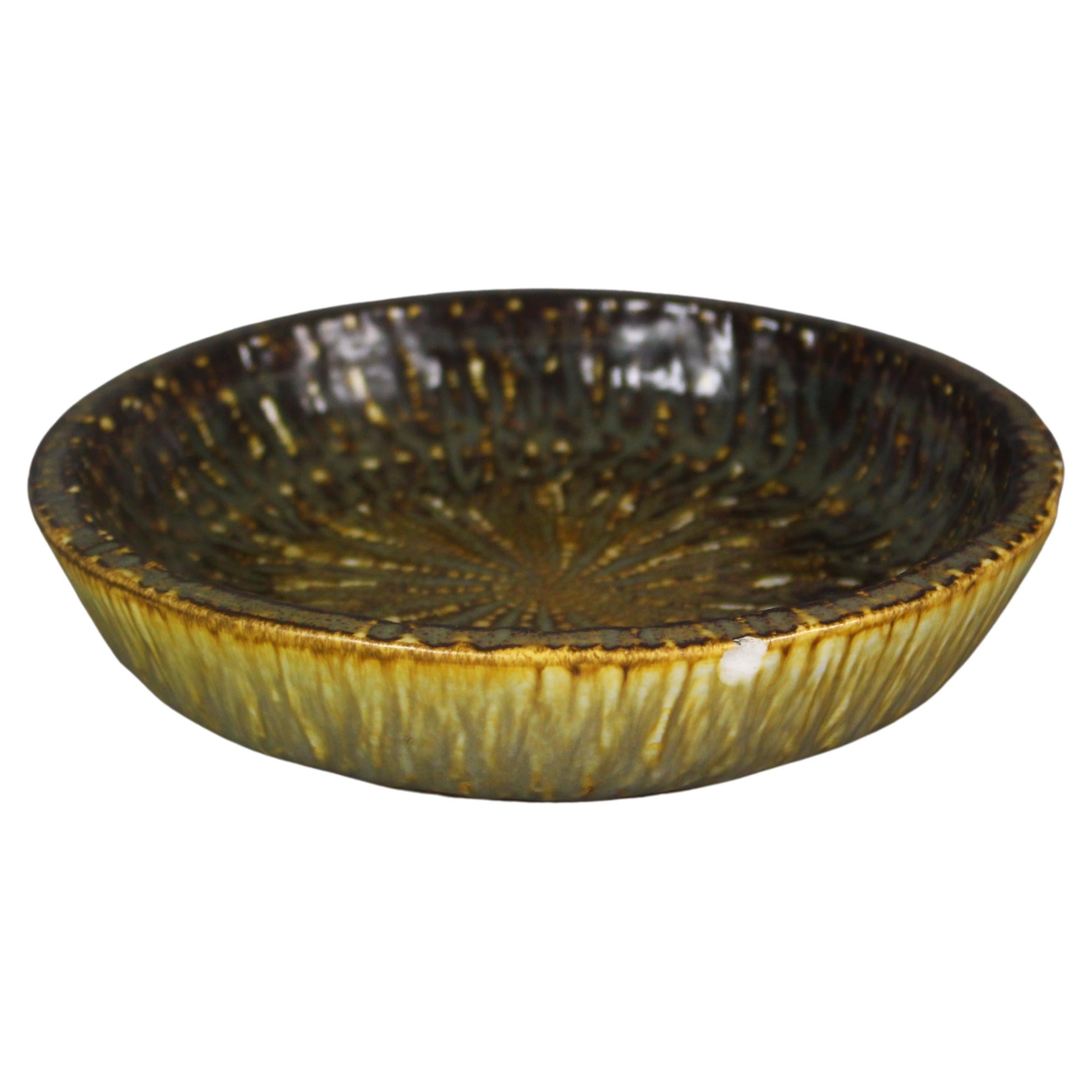 Stoneware Chamotte Bowl by Gunnar Nylund for Rörstrand, 1960s For Sale