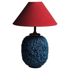 Stoneware 
Chamotte
 table lamp by Gunnar Nylund for Rörstrand, Sweden, 1940s