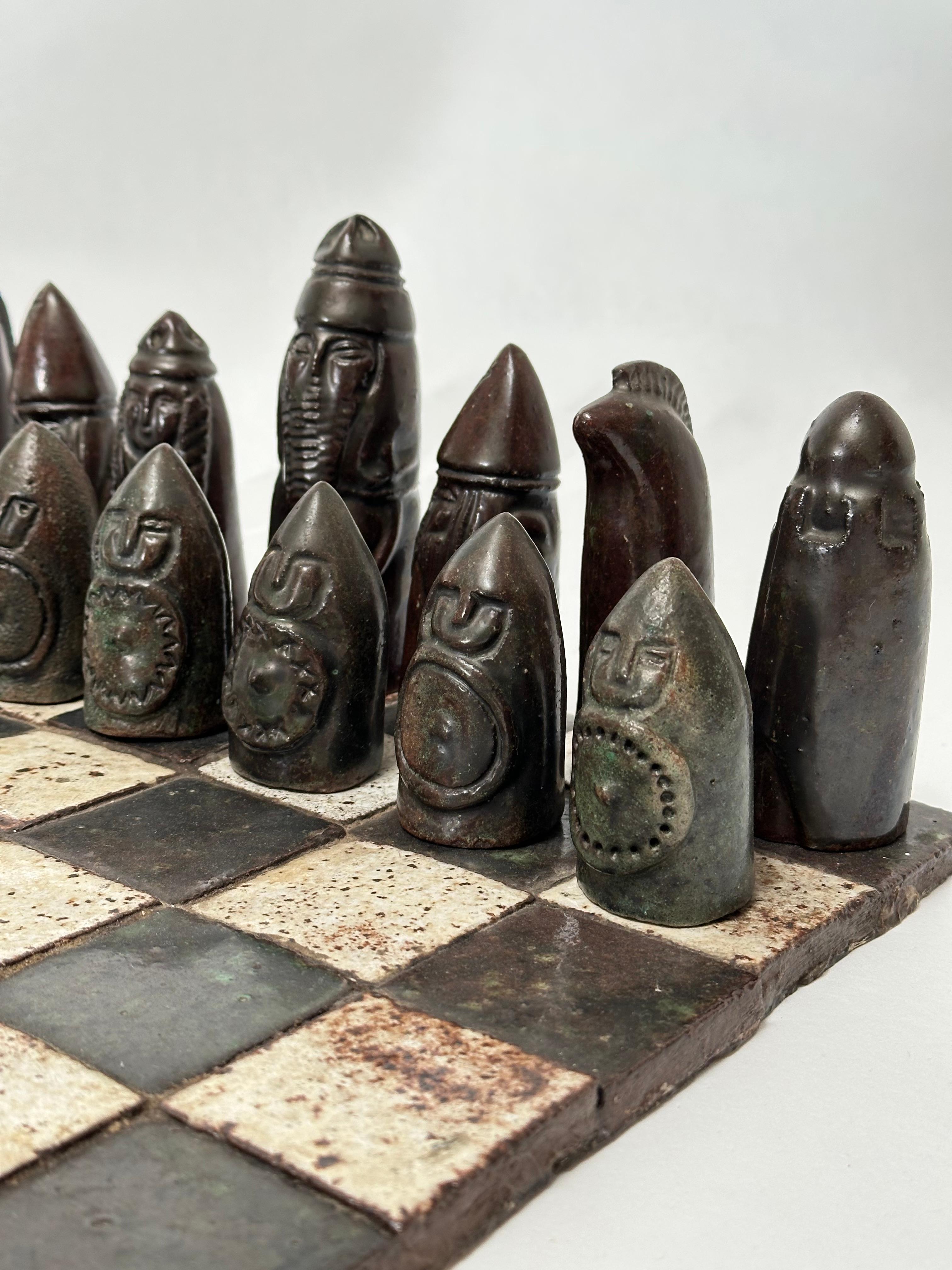 Stoneware Chess Game, Andrée Hirlet, Paris c. 1960 For Sale 5