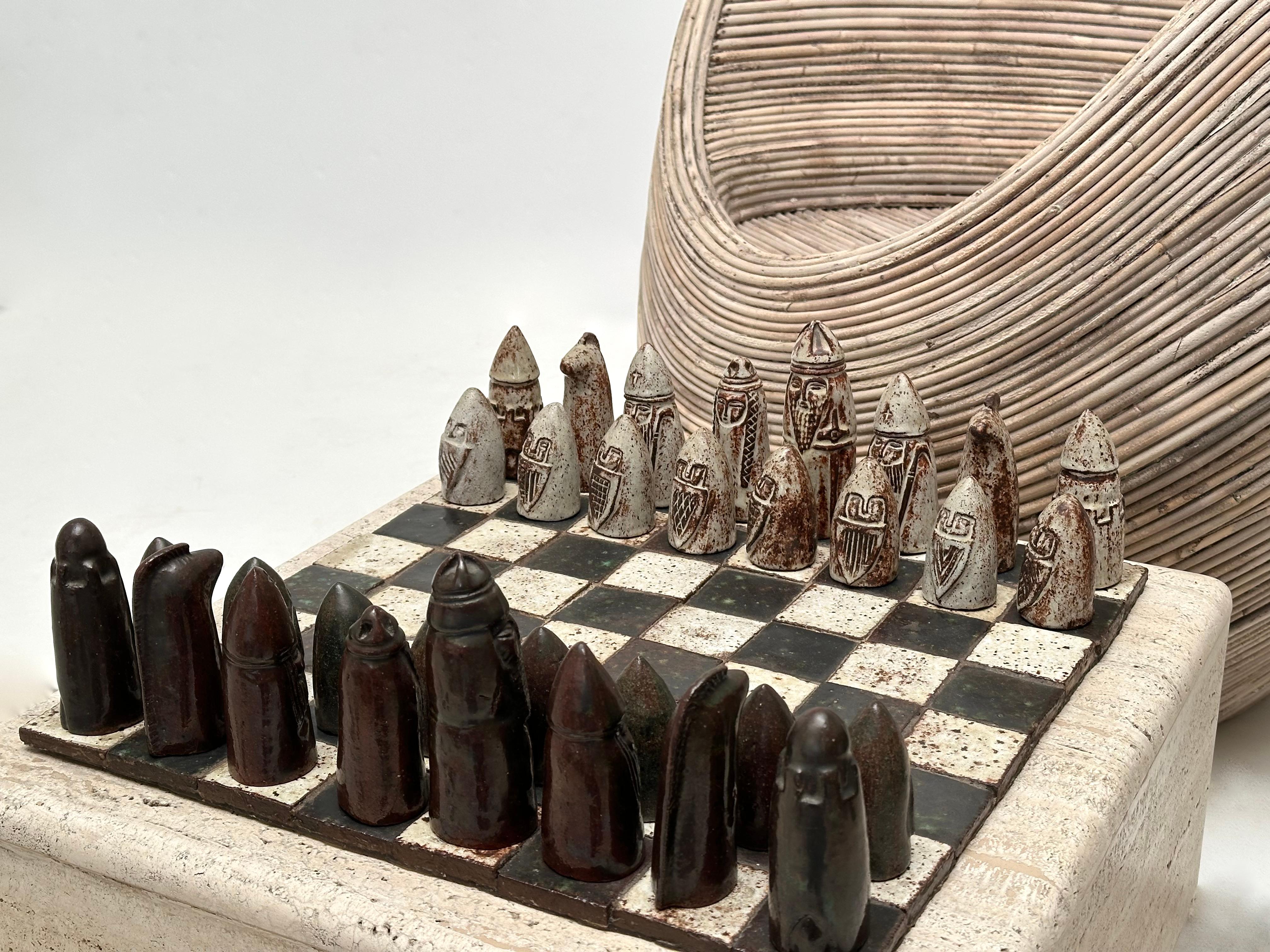 Stoneware Chess Game, Andrée Hirlet, Paris c. 1960 For Sale 9