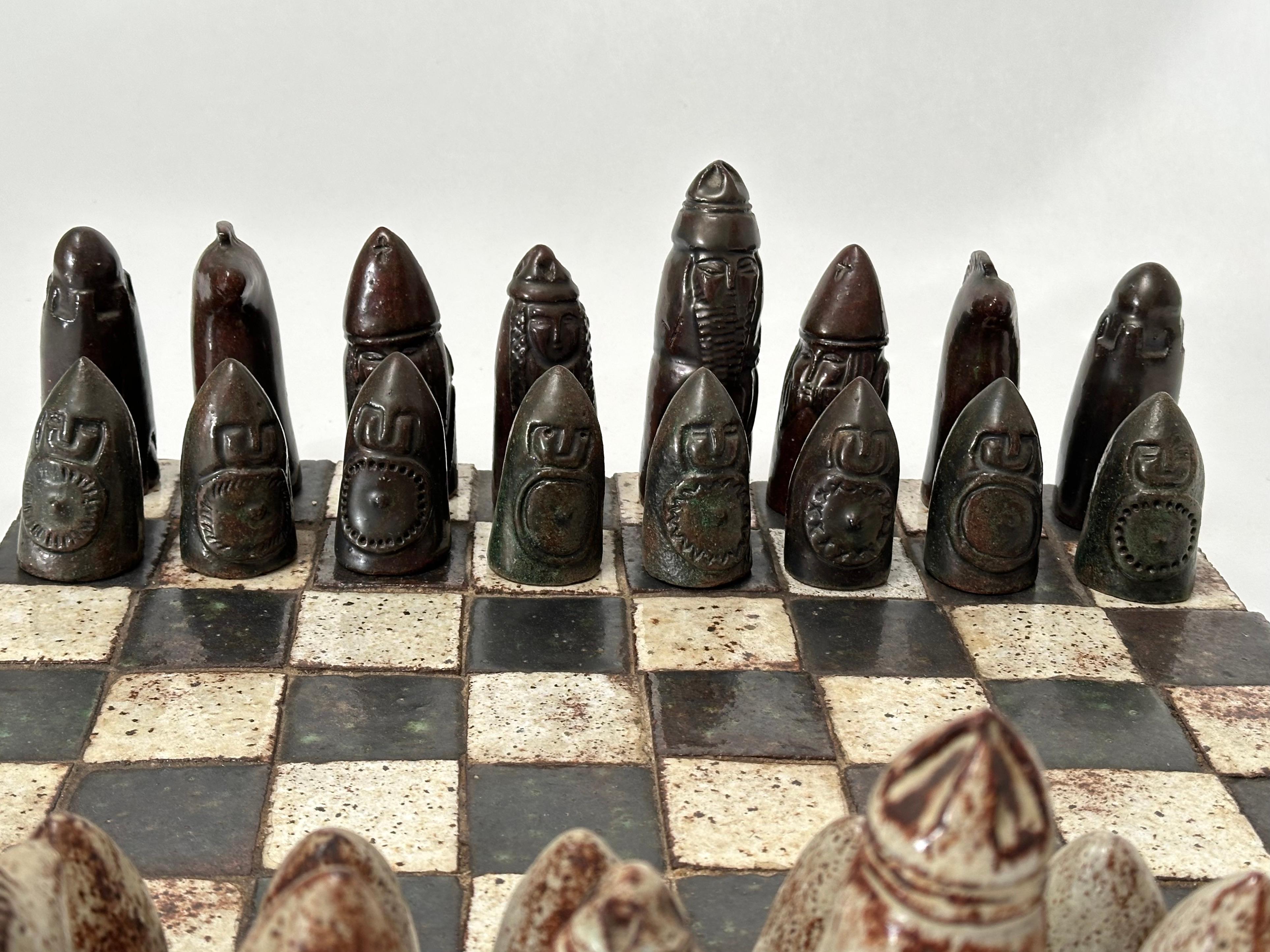 Stoneware Chess Game, Andrée Hirlet, Paris c. 1960 For Sale 2