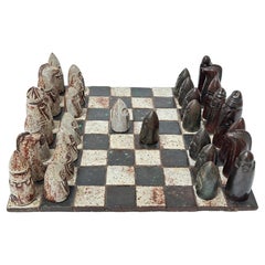 Juego de ajedrez de gres, Andrée Hirlet, París c. 1960