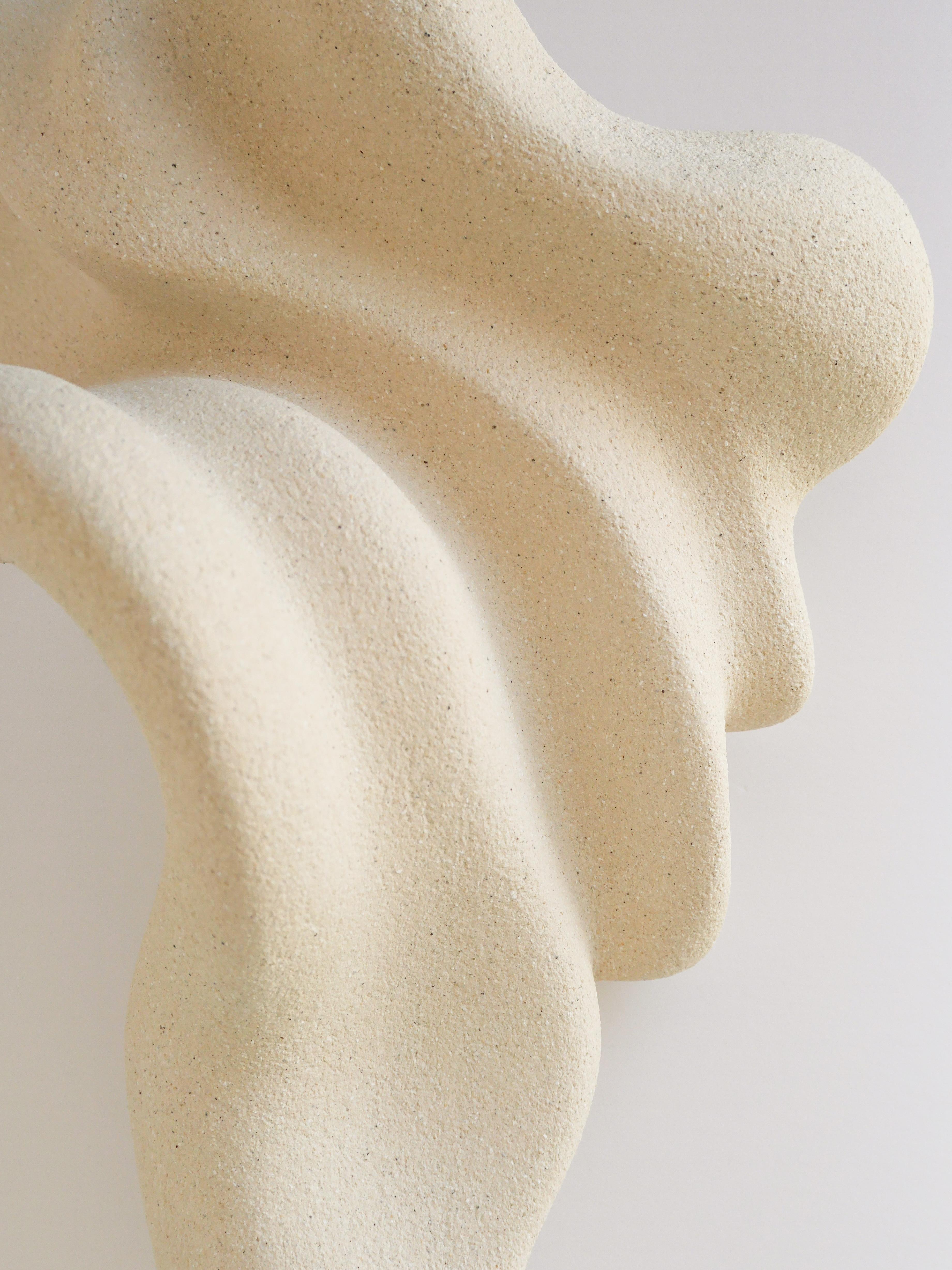 Spanish Stoneware Clay, Ceramic Floating Echo Sculpture by Aleksandra Krasnopolska For Sale