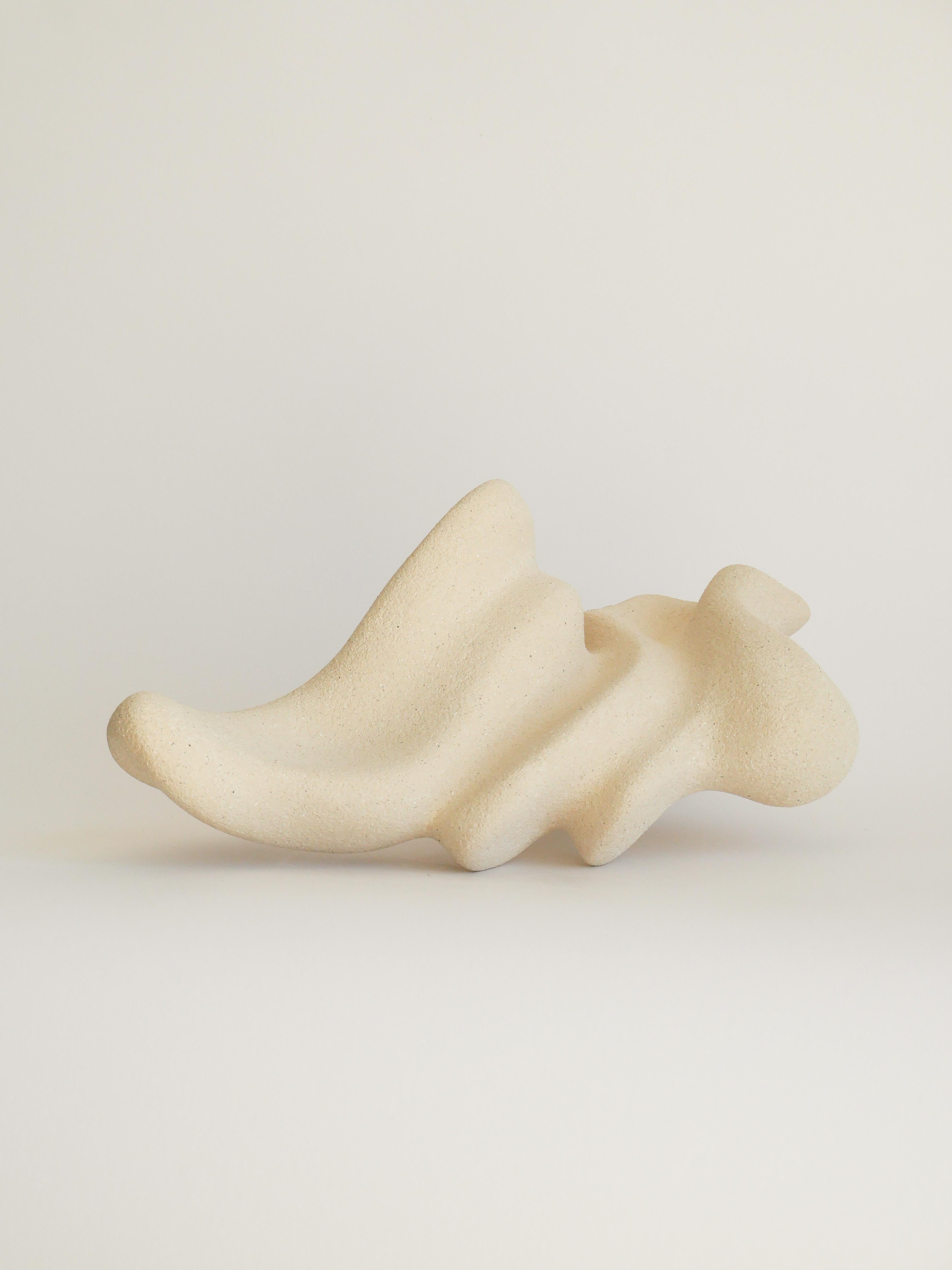 Contemporary Stoneware Clay, Ceramic Floating Echo Sculpture by Aleksandra Krasnopolska For Sale