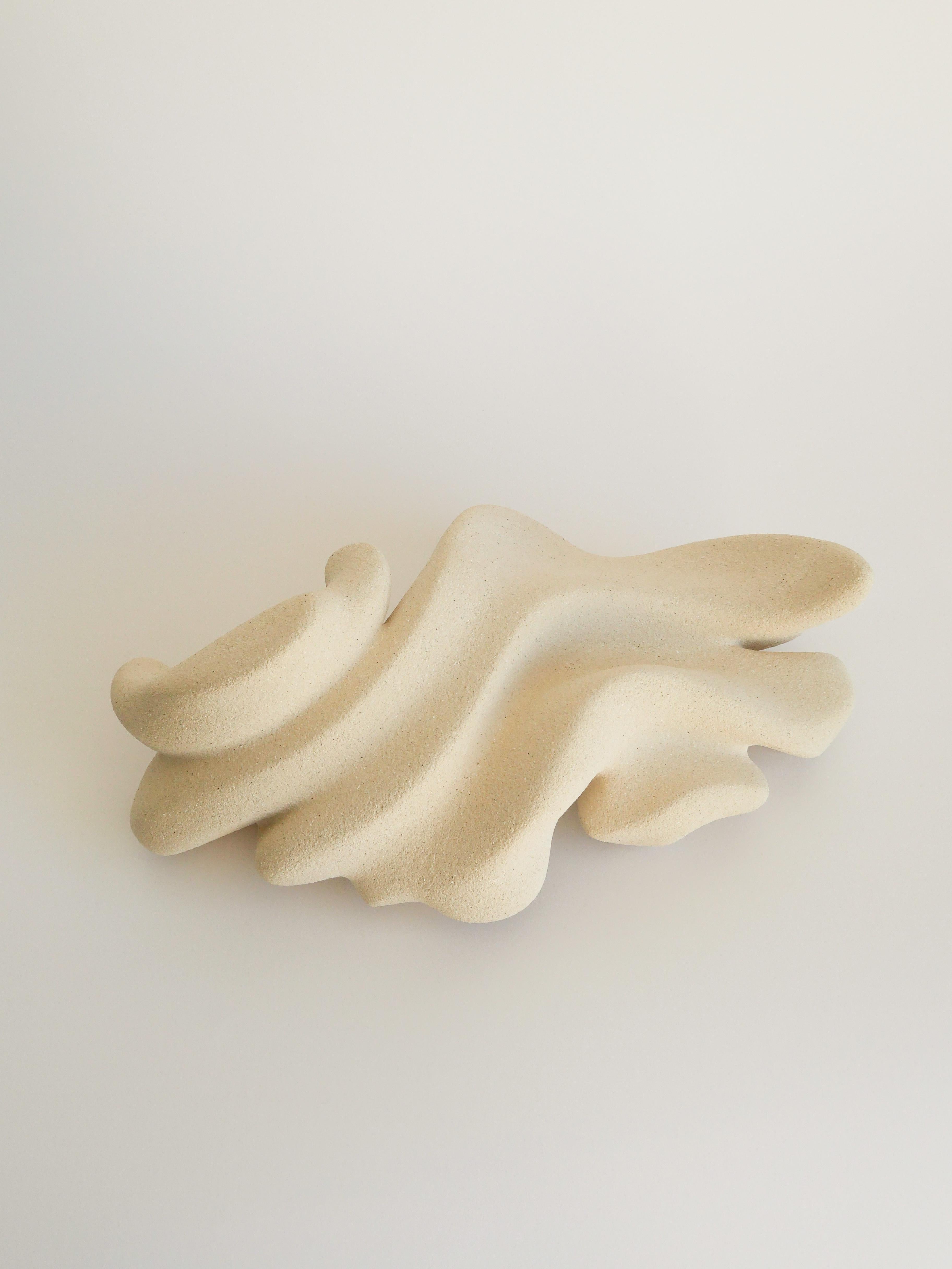 Stoneware Clay, Ceramic Seeking Rhythm Sculpture by Aleksandra Krasnopolska
Dimensions:  W 28 x D 15 x H 11 cm
Materials: Stoneware clay. Unglazed ceramic sulface.
Weight: 2,2 kg.

Collection: “The Way In”

Aleksandra Krasnopolska is a contemporary