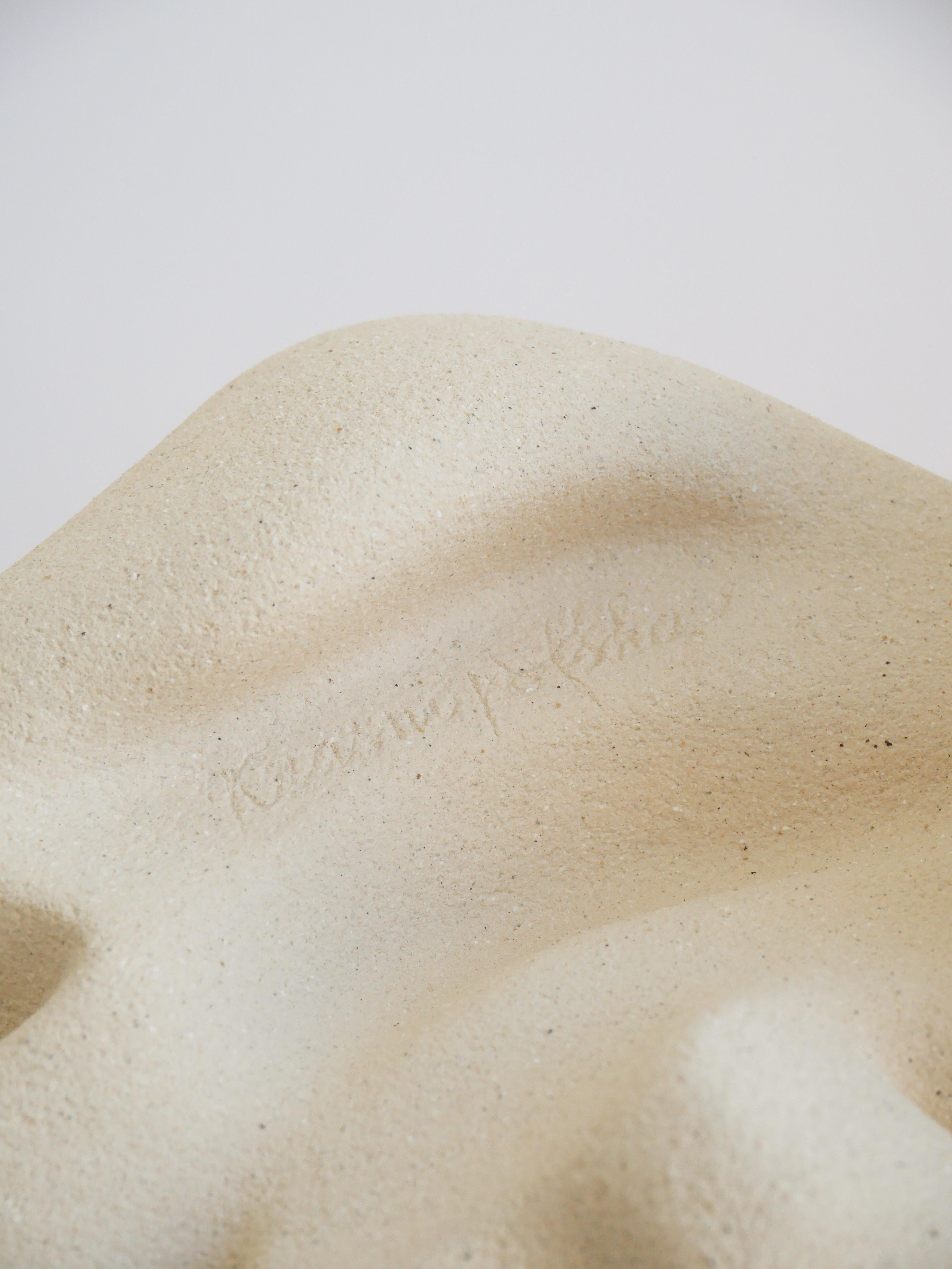 Contemporary Stoneware Clay, Ceramic Seeking Rhythm Sculpture by Aleksandra Krasnopolska For Sale
