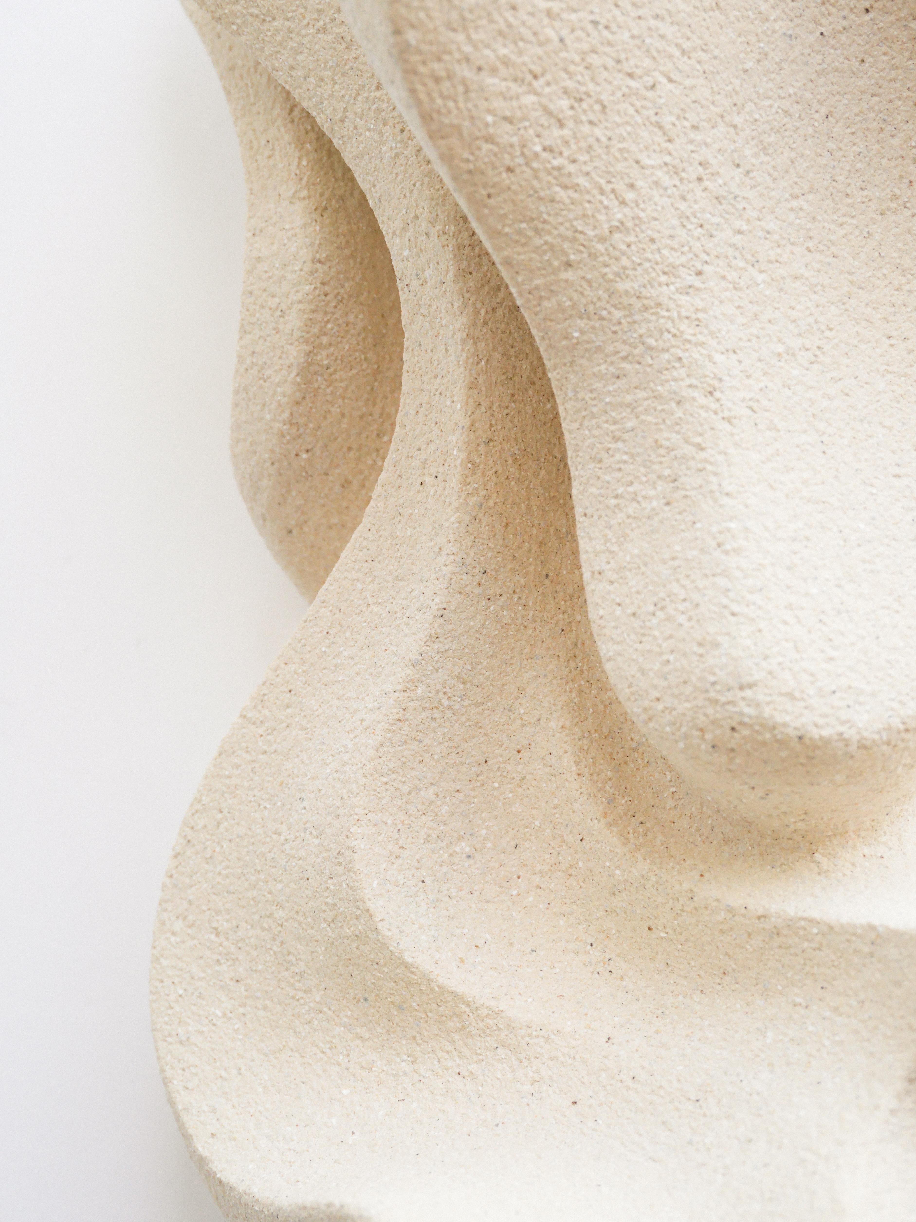 Spanish Stoneware Clay, Ceramic Unbound Sculpture by Aleksandra Krasnopolska For Sale