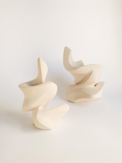 Stoneware Clay Set Dance of Light Candleholder by Aleksandra Krasnopolska