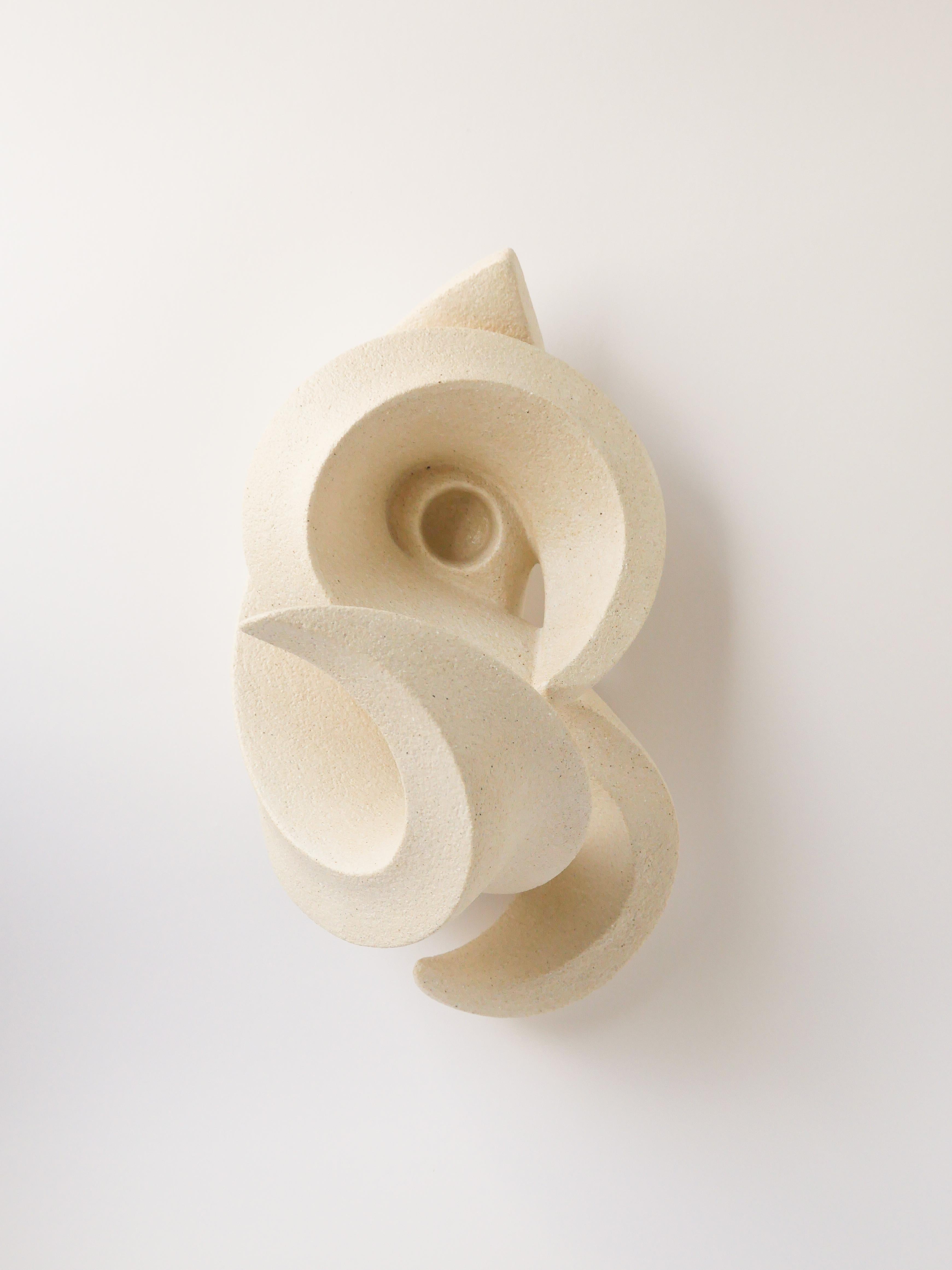 Contemporary Stoneware Clay, Swan Candleholder by Aleksandra Krasnopolska For Sale